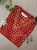 "Kumkum" Hand Embroidered Cotton kurta