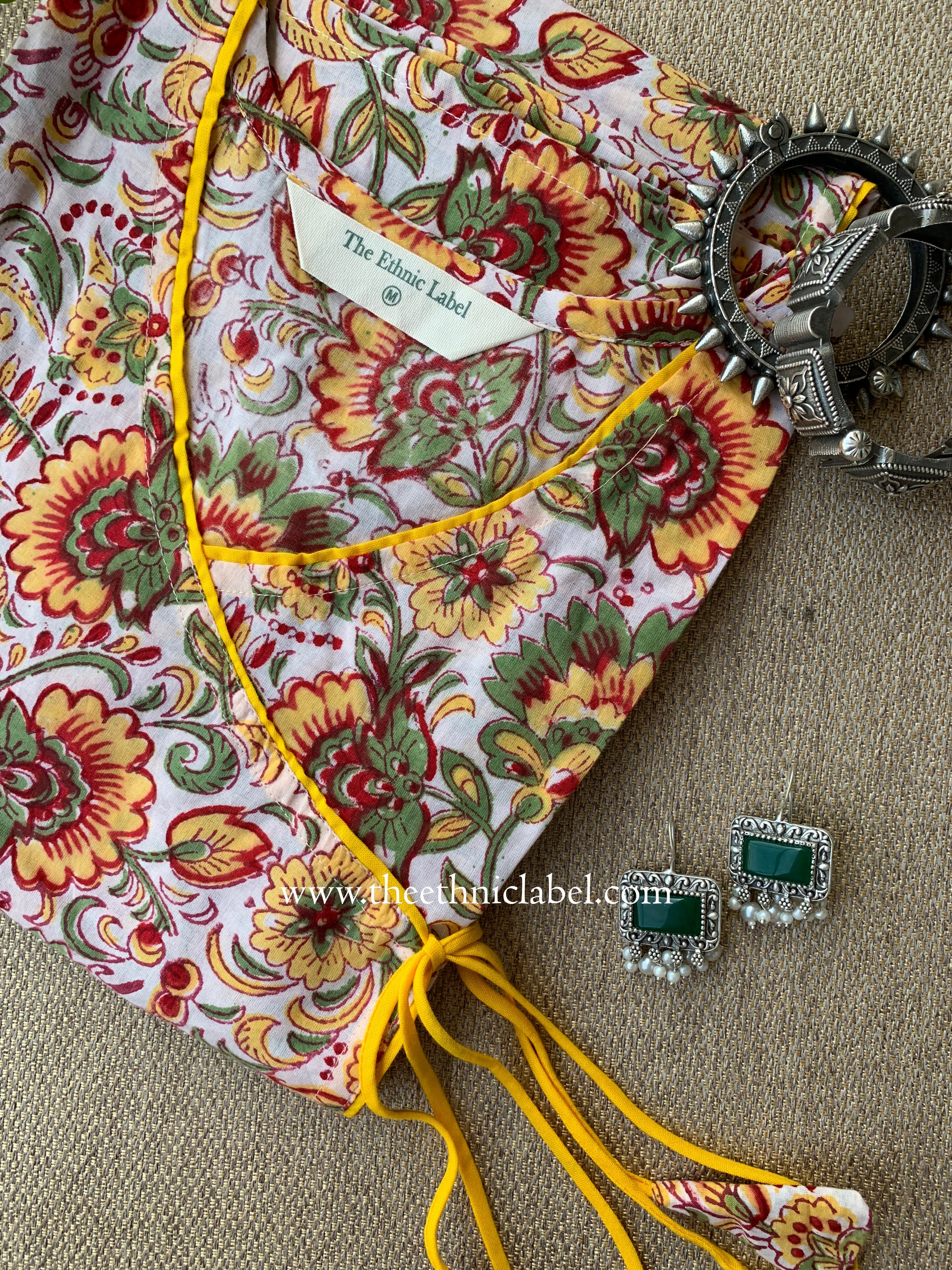 "Sooraj" Hand Block Printed Cotton kurta