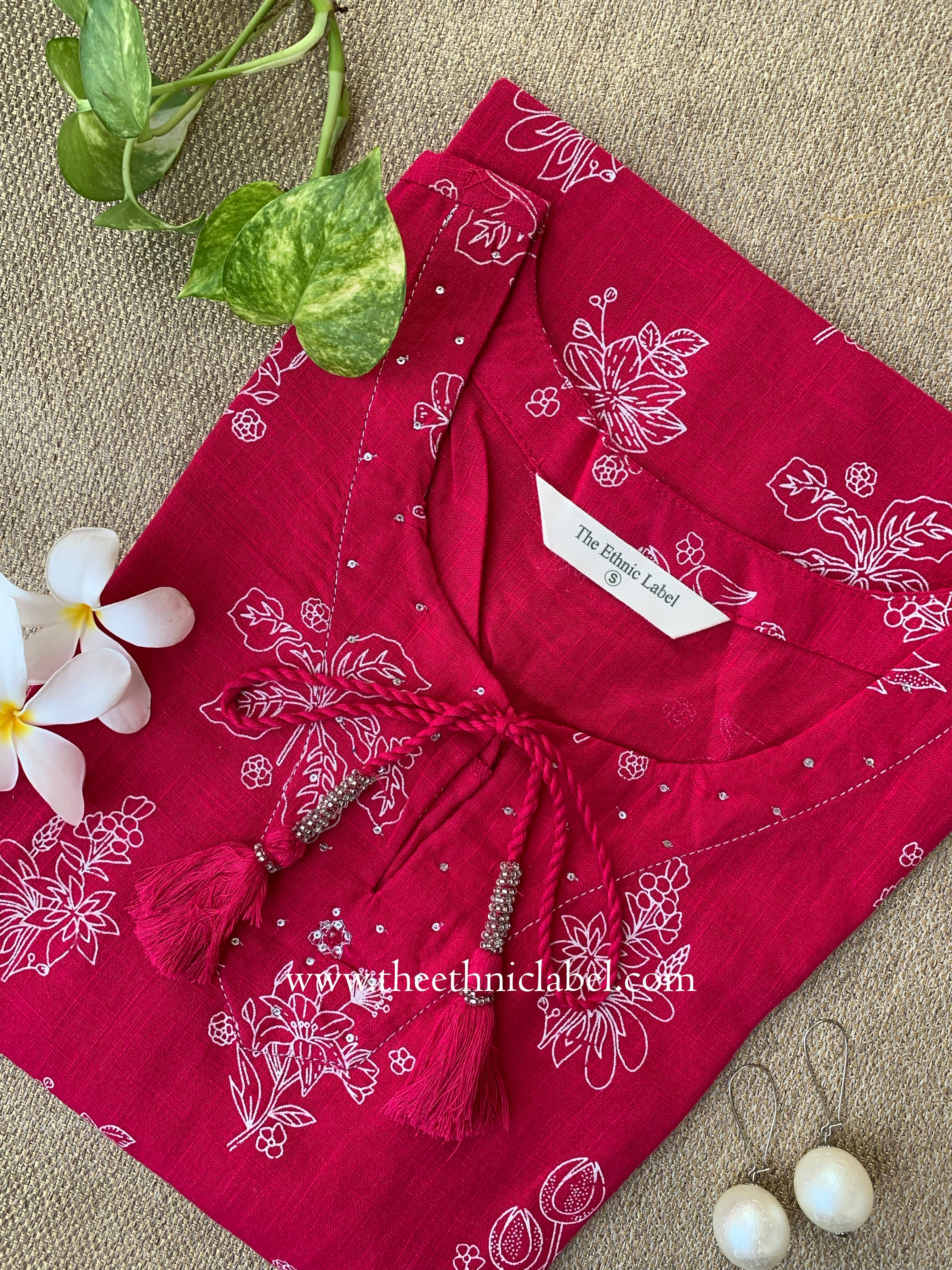 Zumar Rani Cotton kurta- M