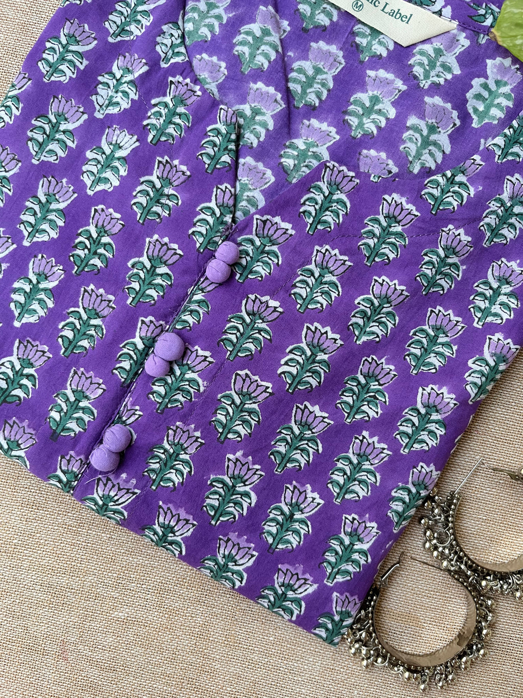 "Kinara" hand Block Printed Cotton kurta- 3xl