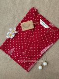 "Samra" Hand Block Printed Dark Red Cotton kurta