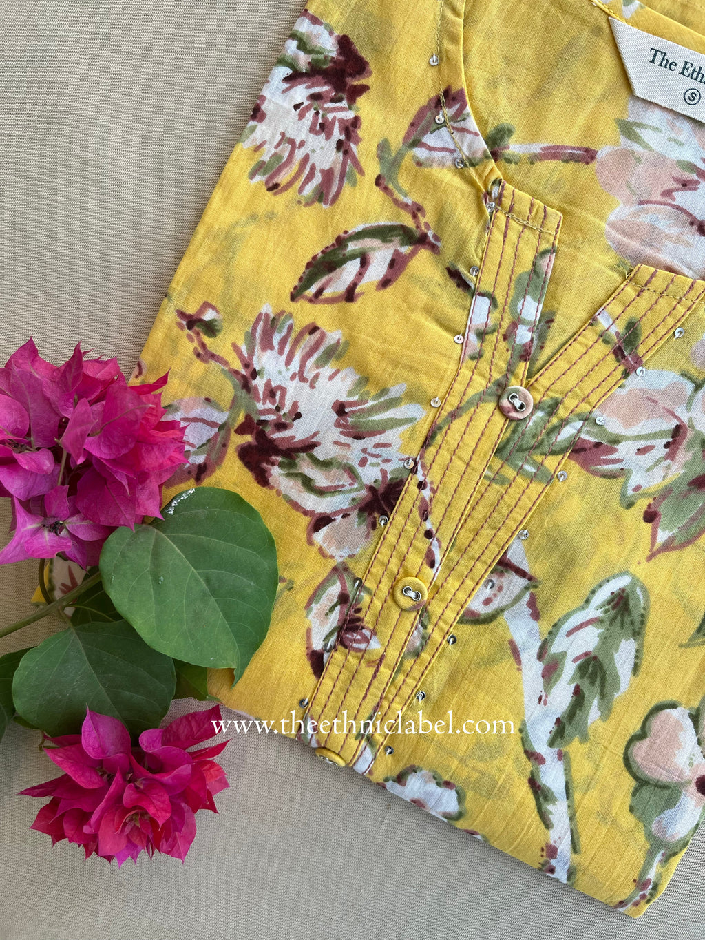 "Peet" Buttoned Cotton kurta