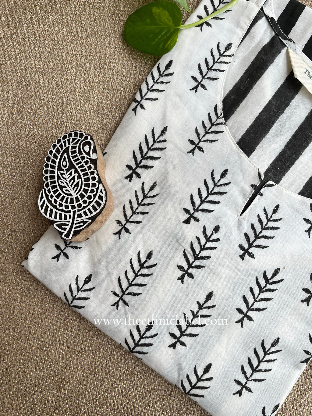"Sugam" Hand Block Printed Cotton kurta