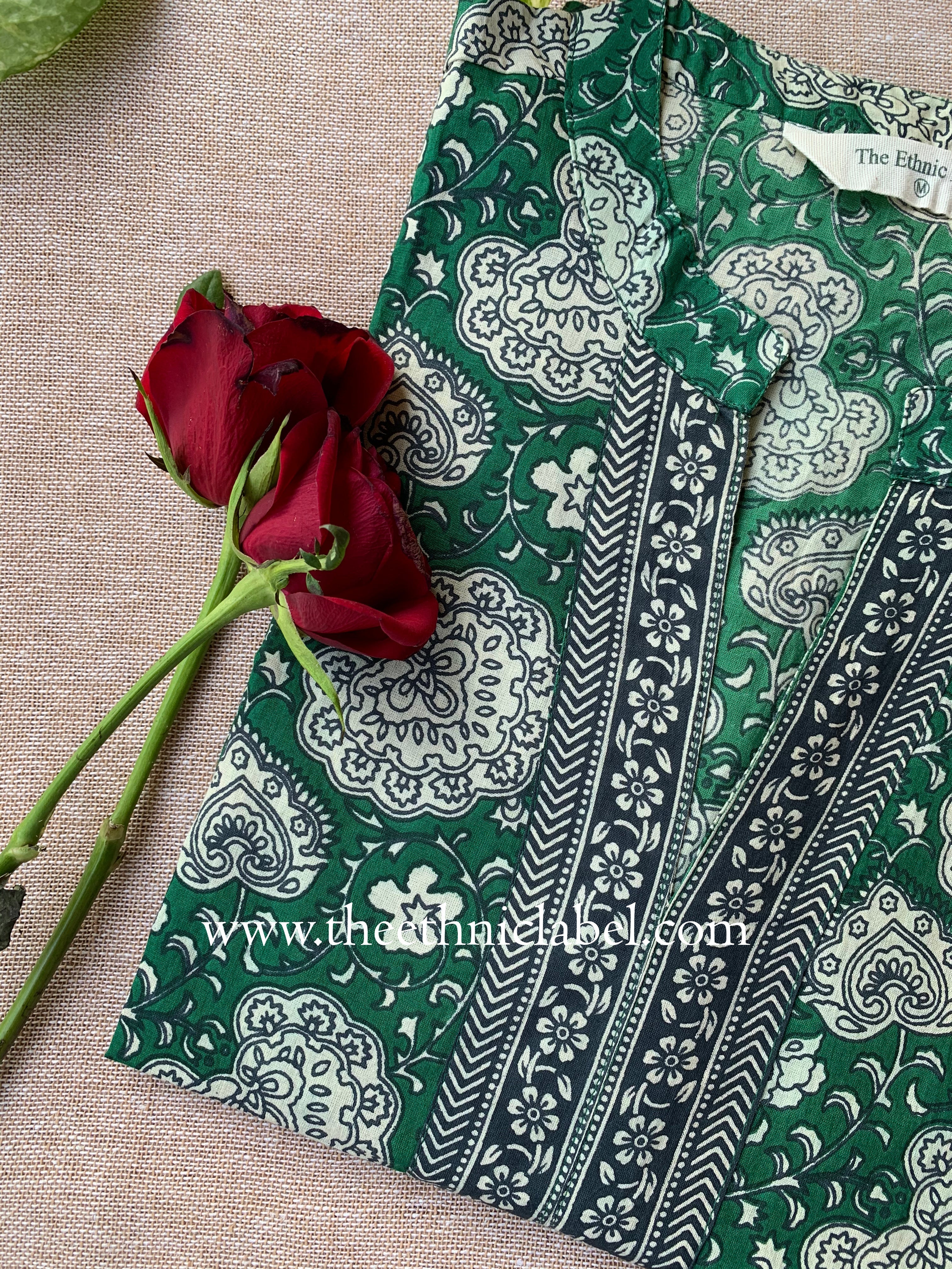 "Nagma" Bagru Cotton kurta - M, 3XL