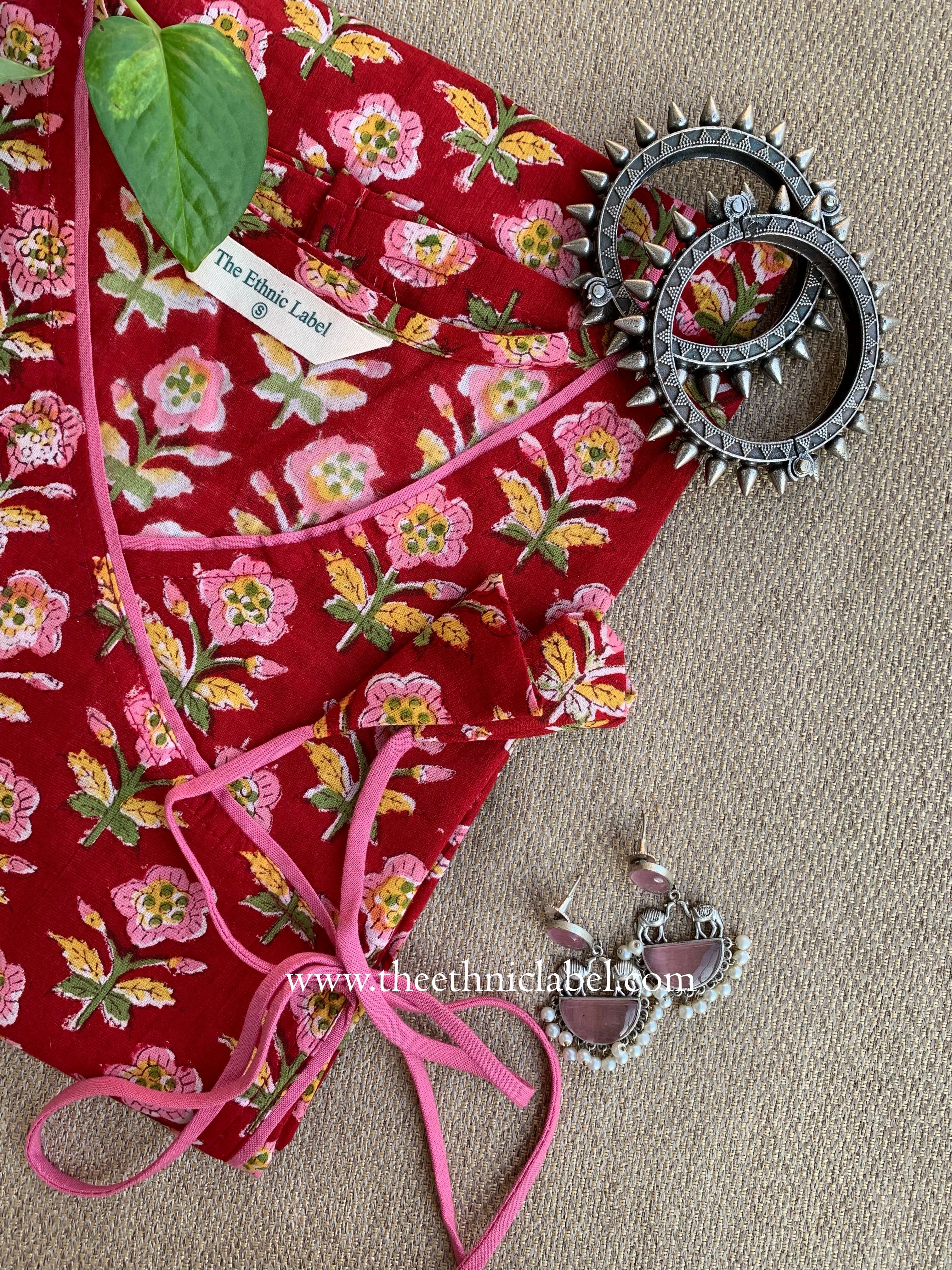 "Surayi" Hand Block Printed  Cotton kurta