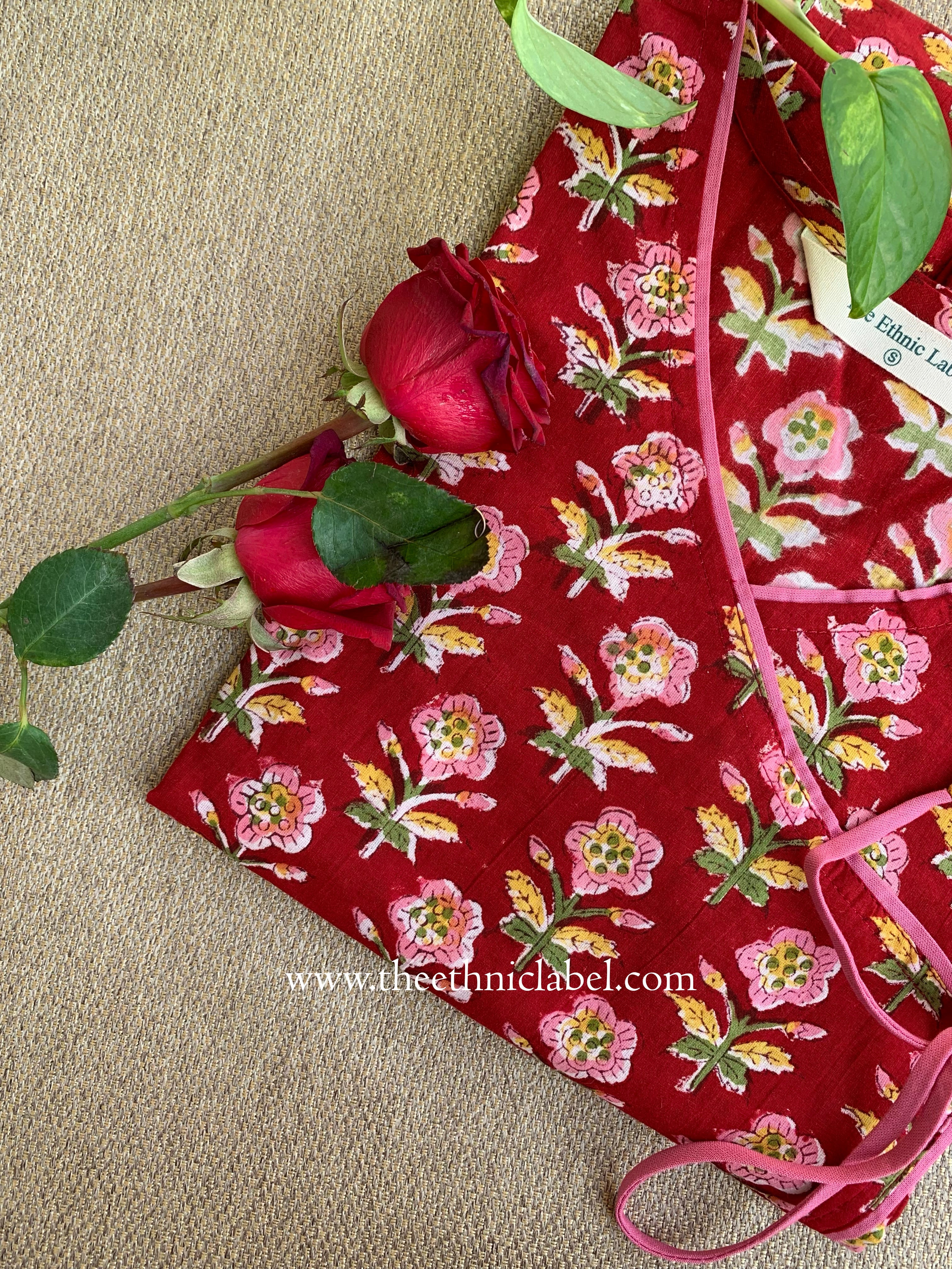 "Surayi" Hand Block Printed  Cotton kurta