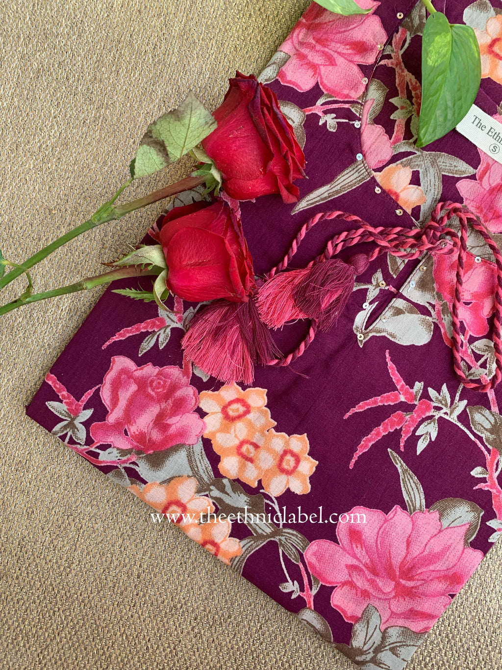 "Veeha" Floral Cotton kurta