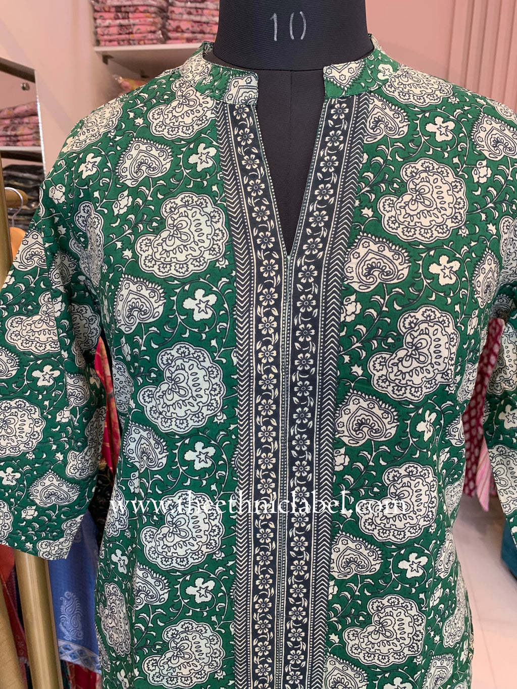 "Nagma" Bagru Cotton kurta - M, 3XL