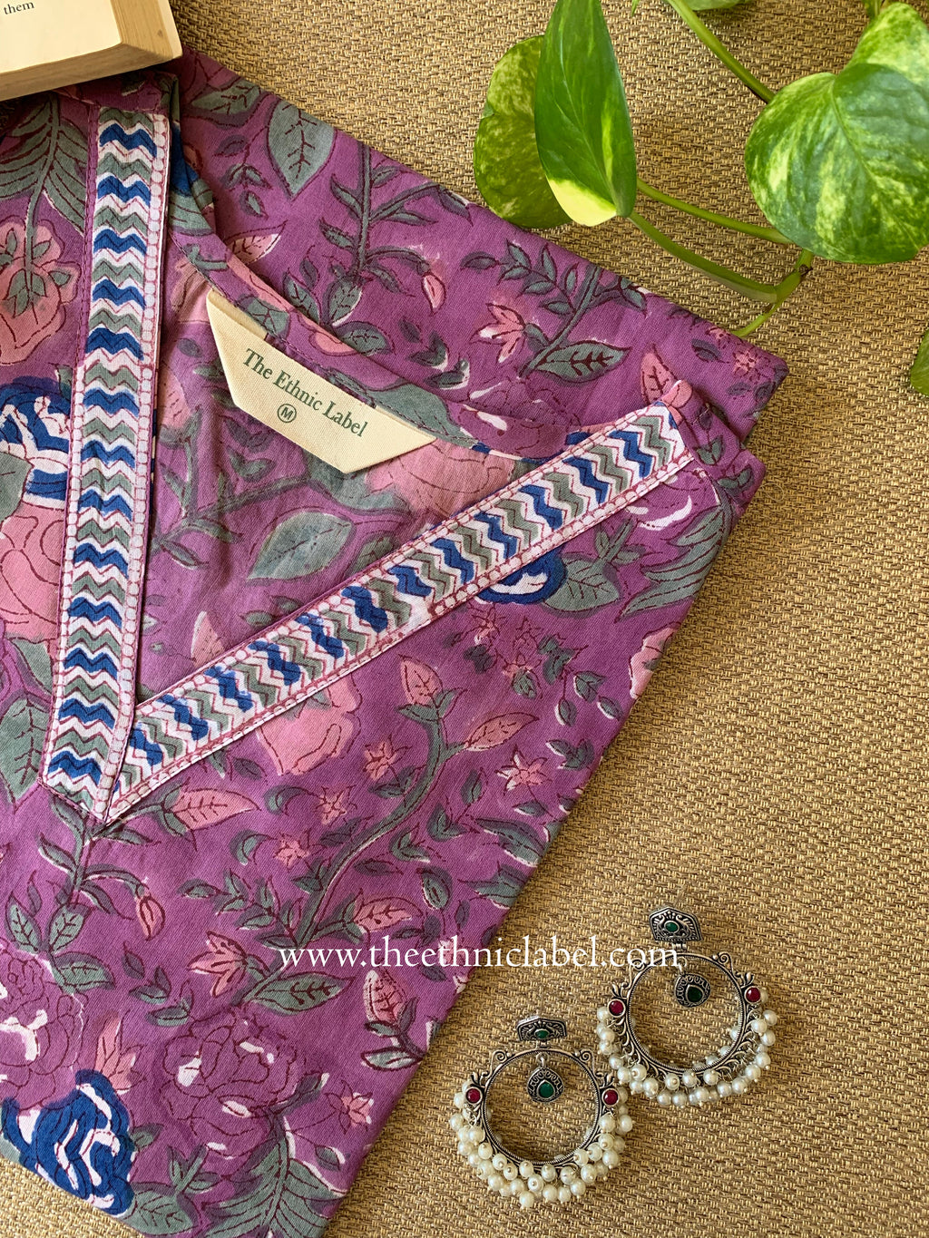 "Siya" Hand Block Printed  Cotton kurta