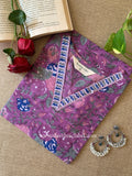 "Siya" Hand Block Printed  Cotton kurta