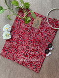 "Shuchi" Floral Cotton kurta - Big Size- 4XL