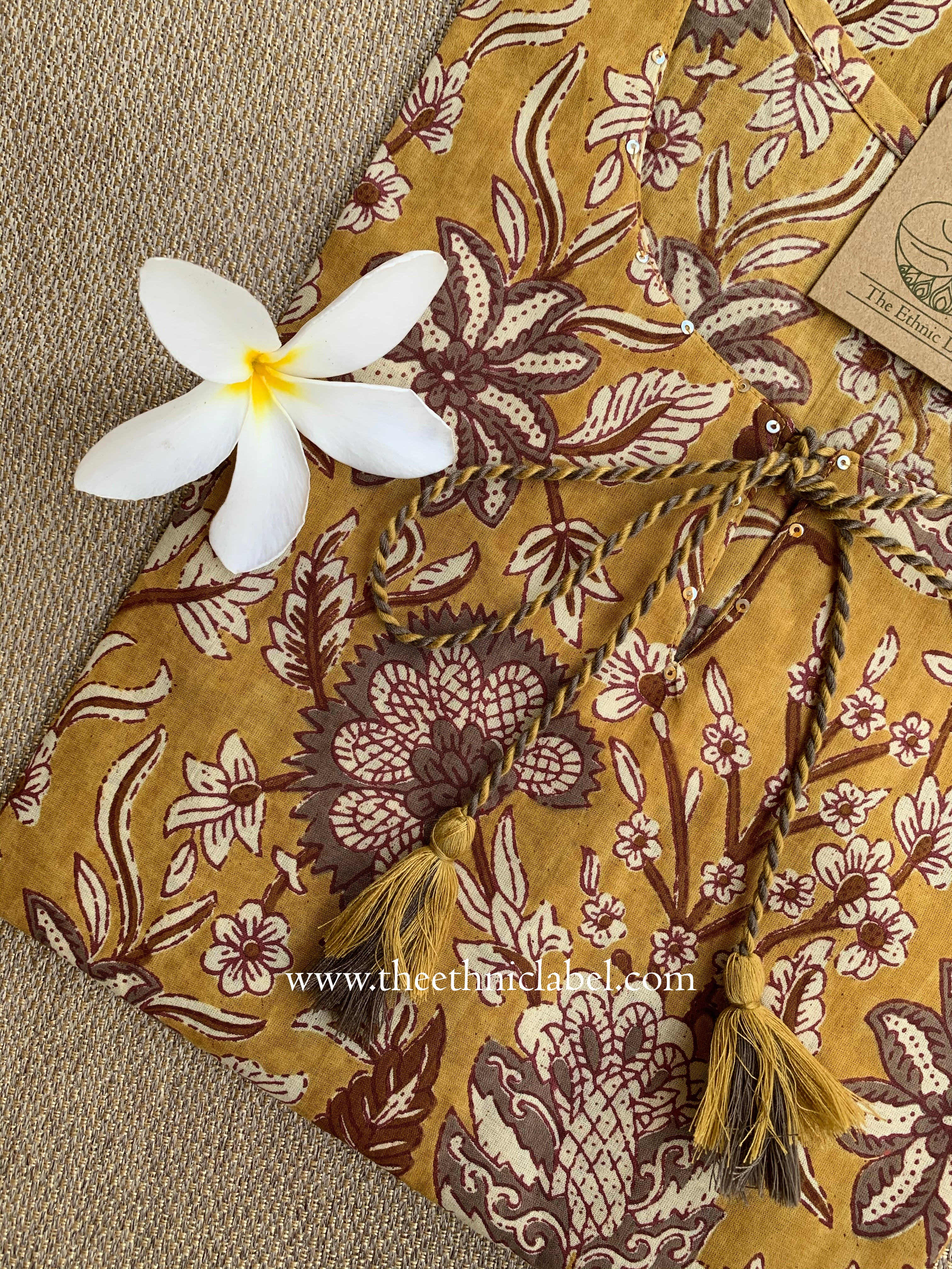 "Myra" Tassel Cotton Kurta- S, XL