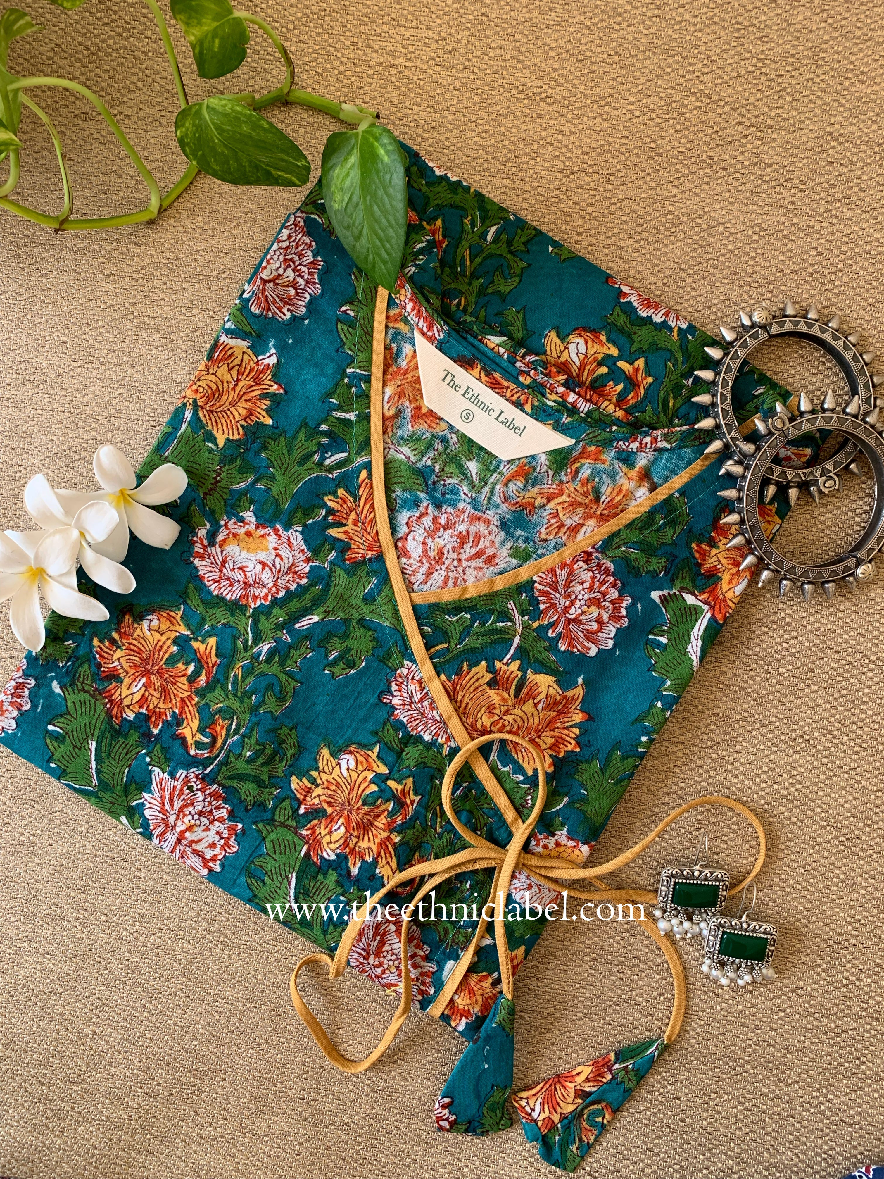"Heena" Hand Block Printed  Cotton kurta