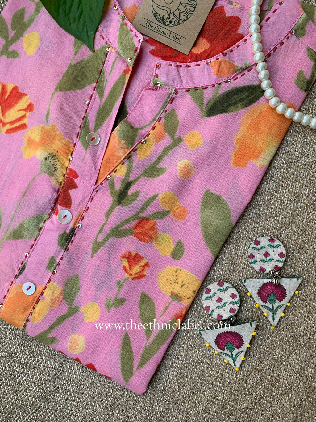 Sonam Kantha Cotton kurta