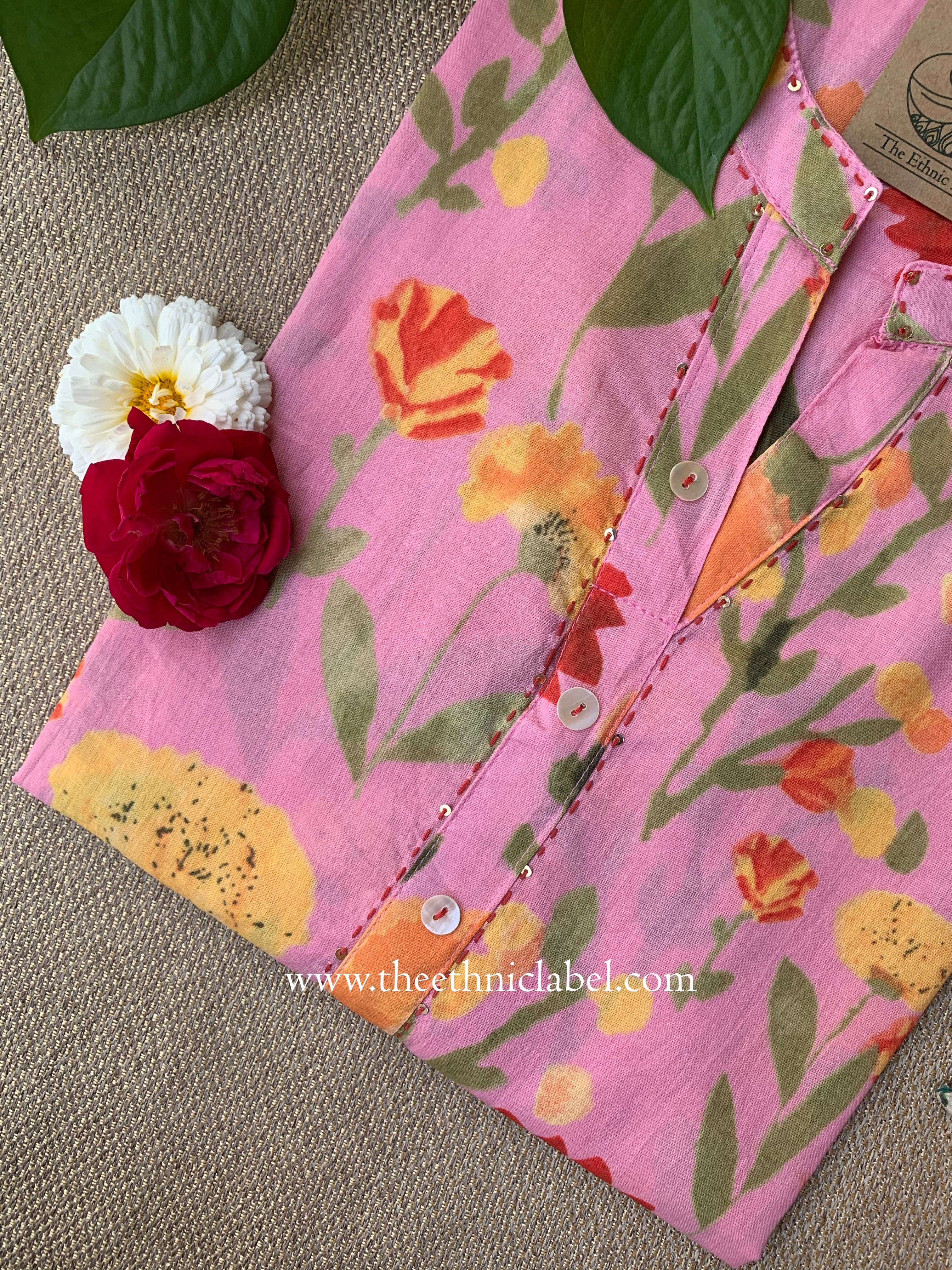 Sonam Kantha Cotton kurta