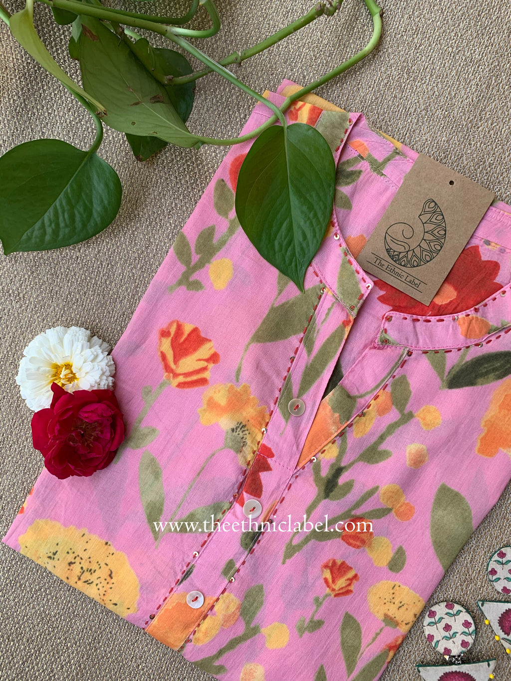 Sonam Kantha Cotton kurta