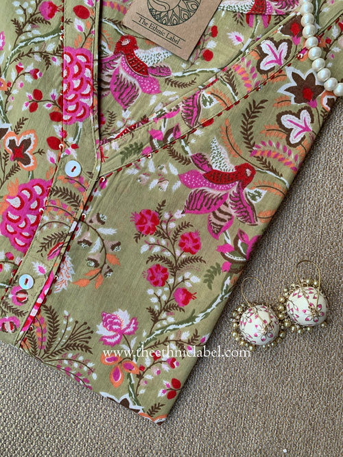 "Amraka" Kantha Cotton kurta