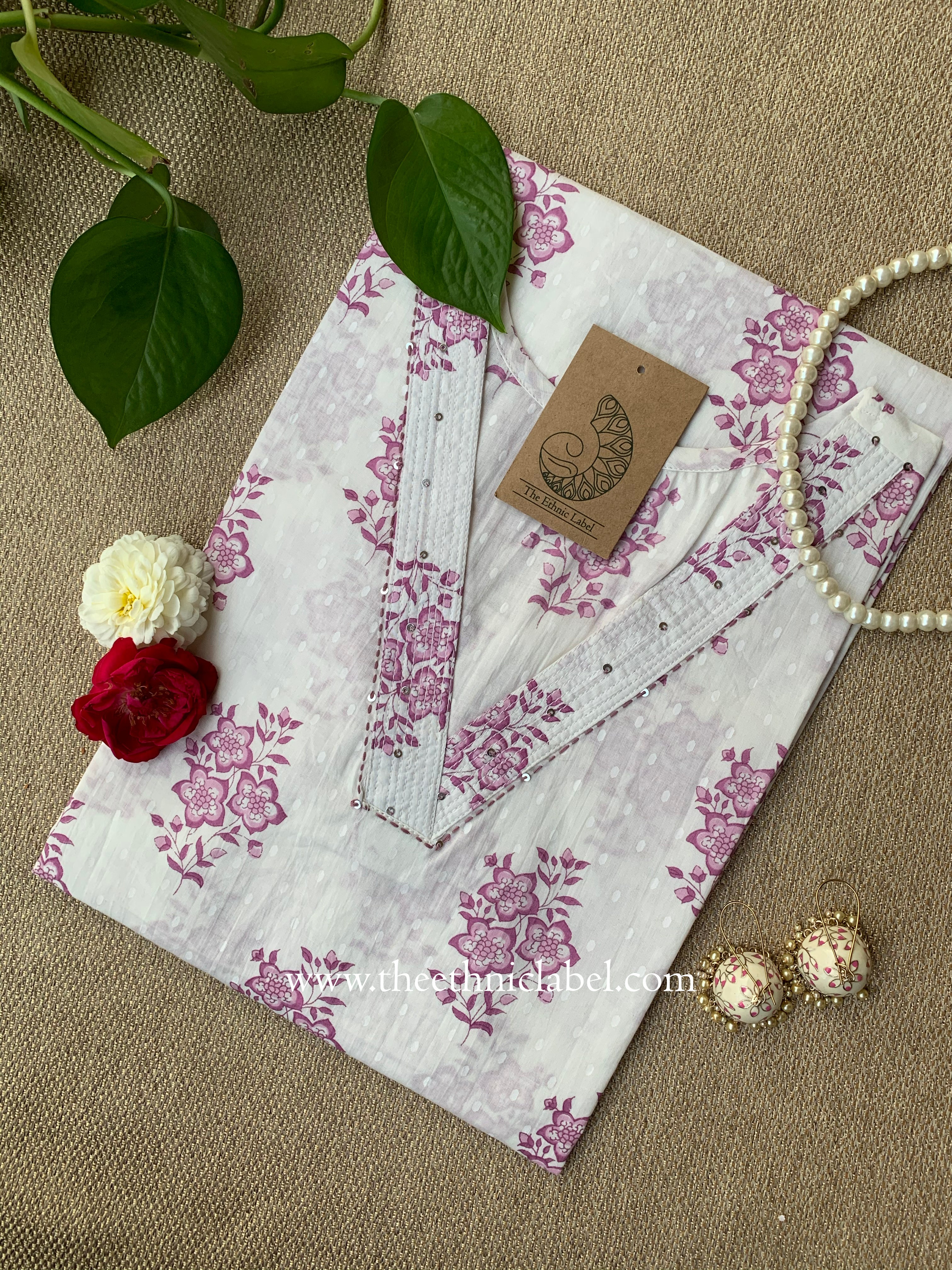 "Shukar" Kantha Cotton kurta- S, XXL