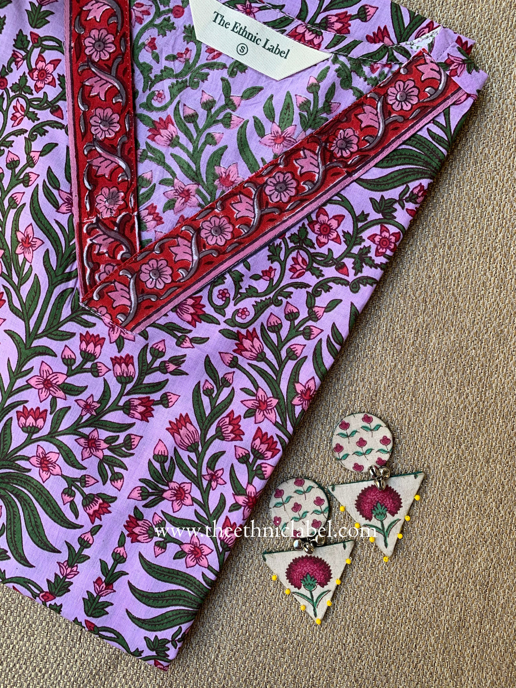 "Charvi" Floral Cotton kurta