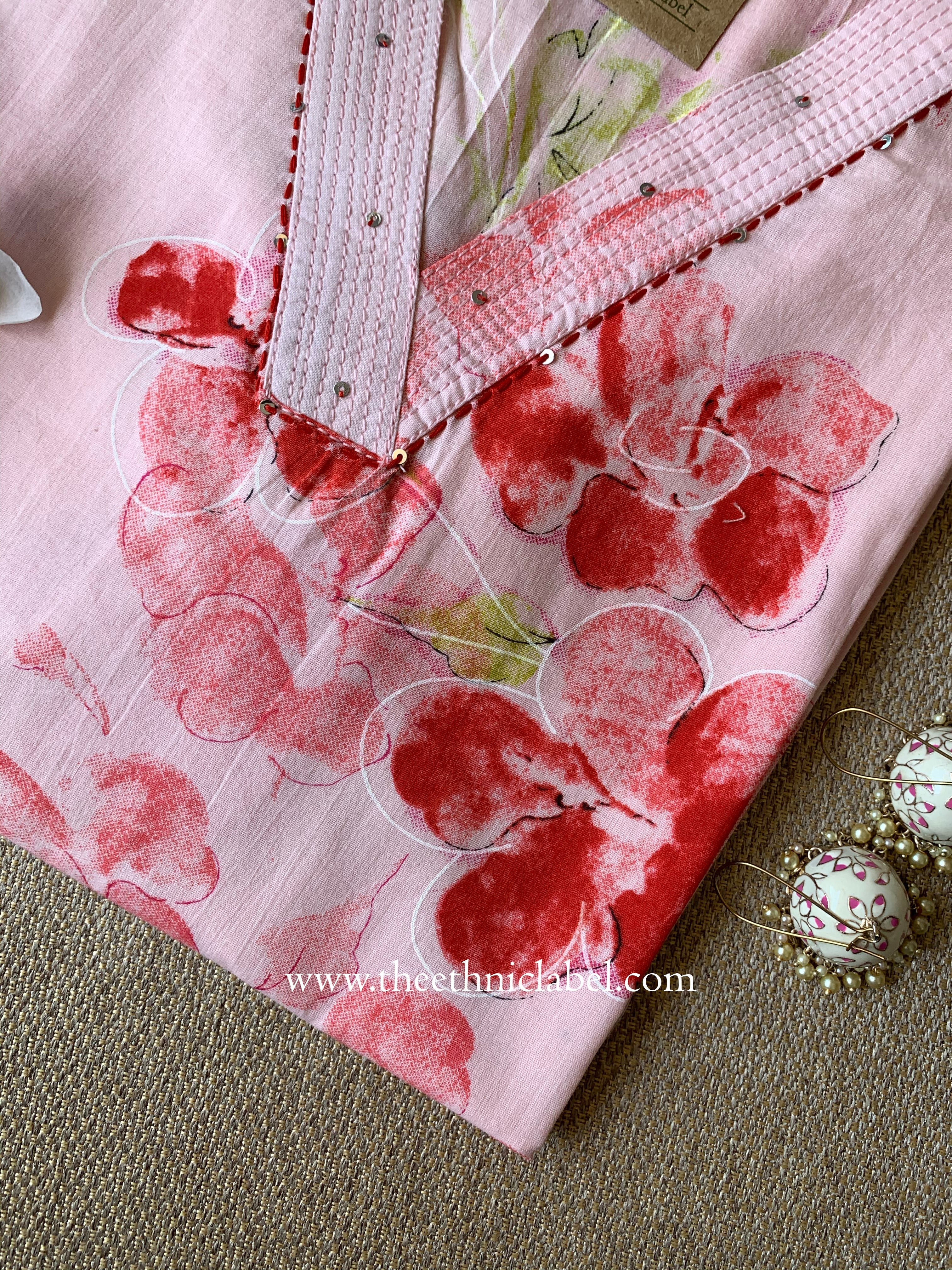 "Prerna" Kantha Cotton kurta