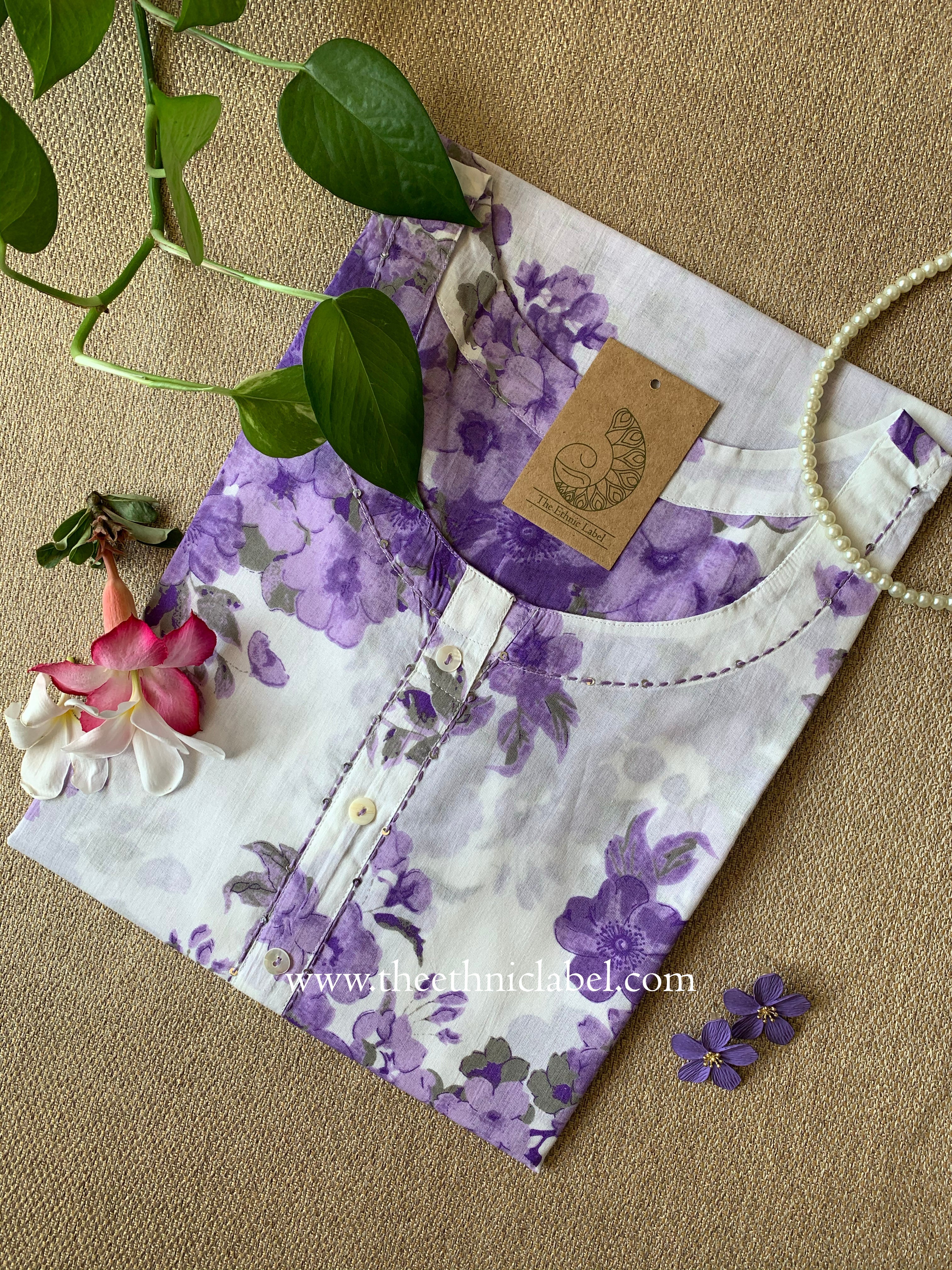 Vibha Kantha Cotton kurta