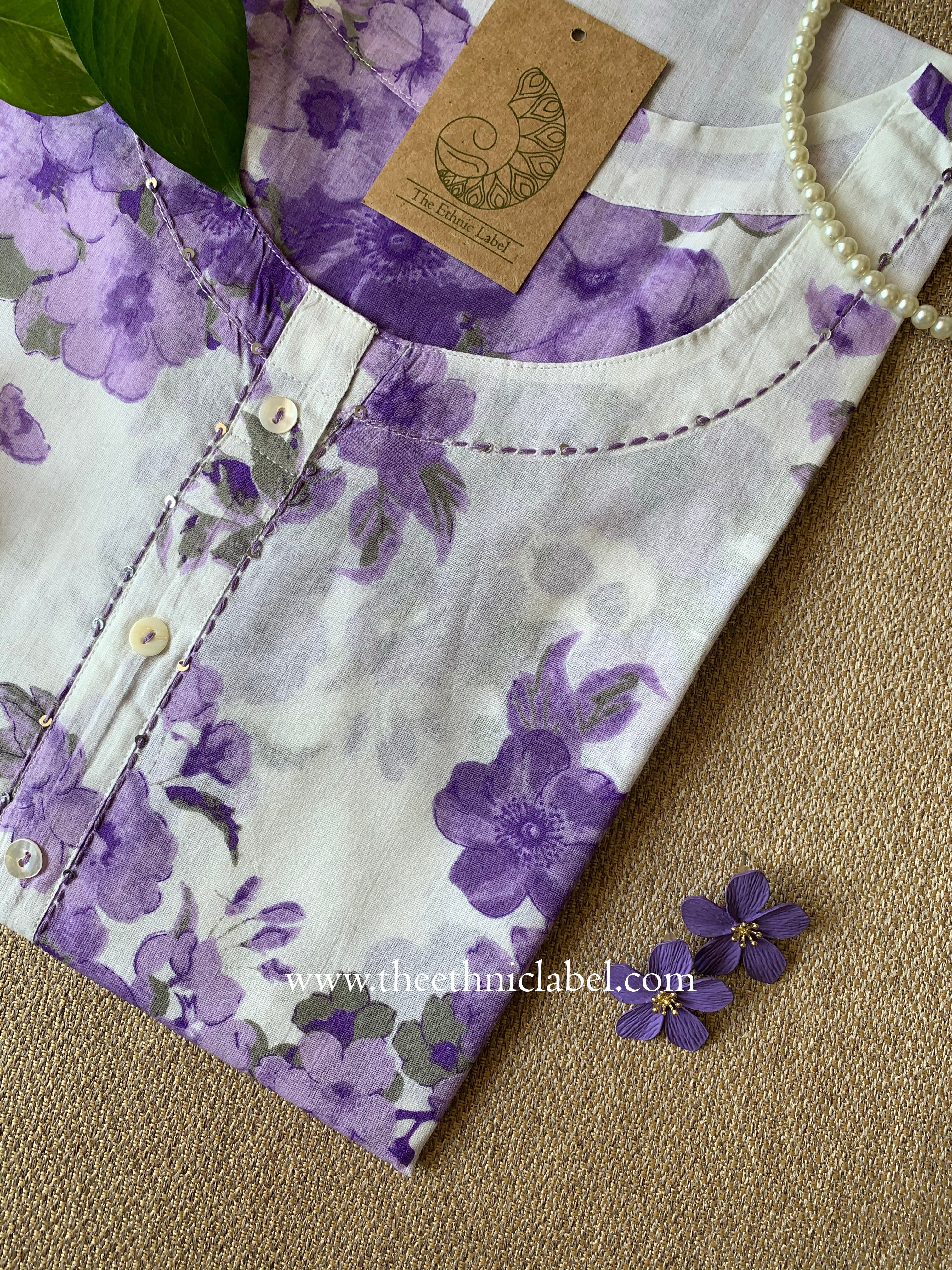 Vibha Kantha Cotton kurta