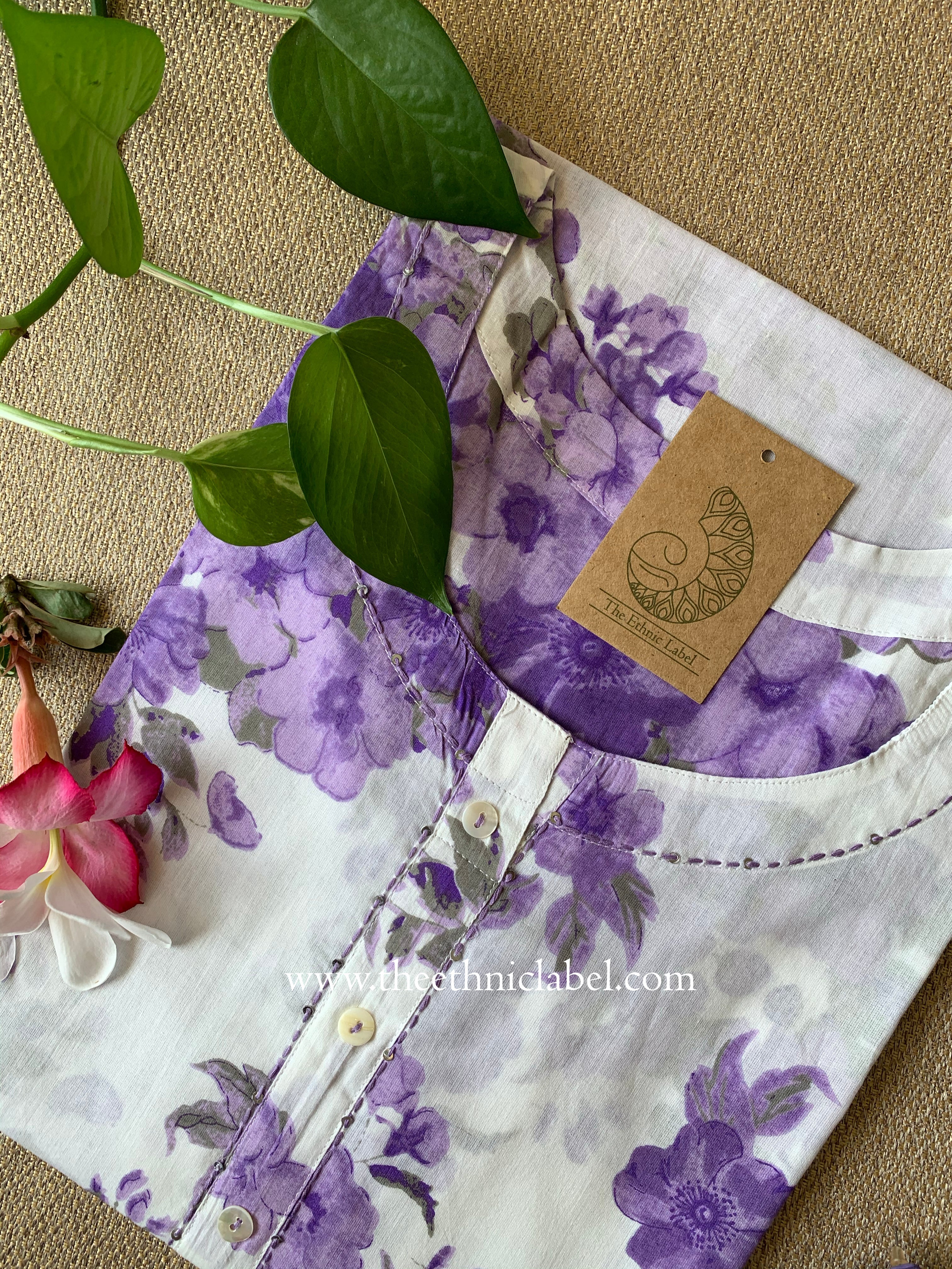 Vibha Kantha Cotton kurta