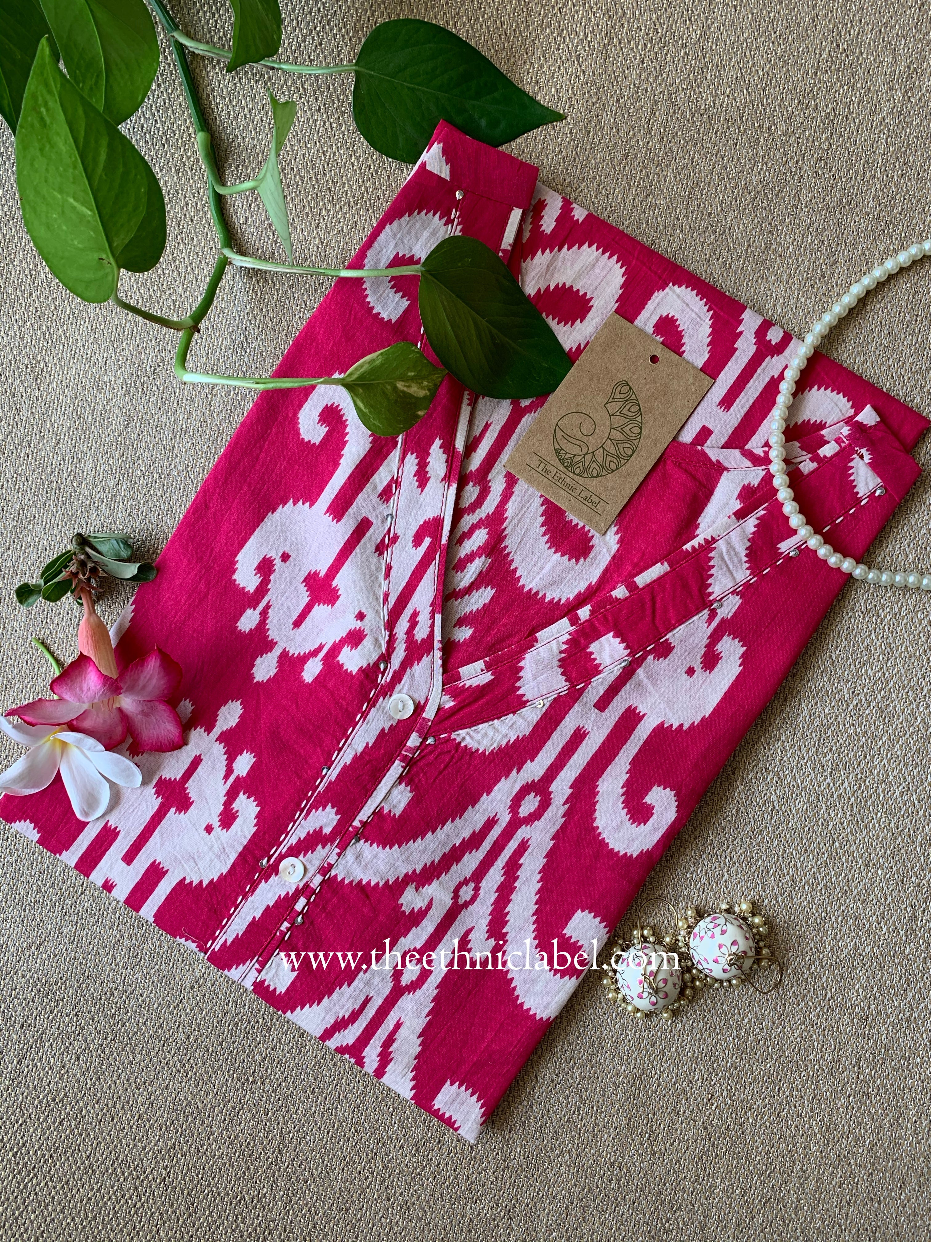 Rajvi Ikat Cotton kurta