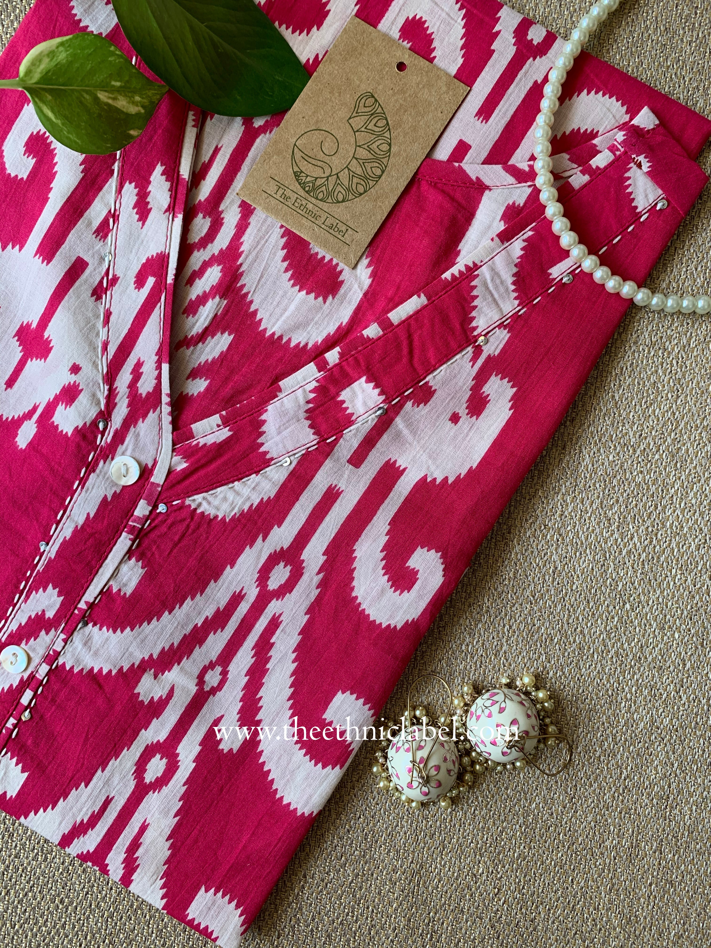 Rajvi Ikat Cotton kurta