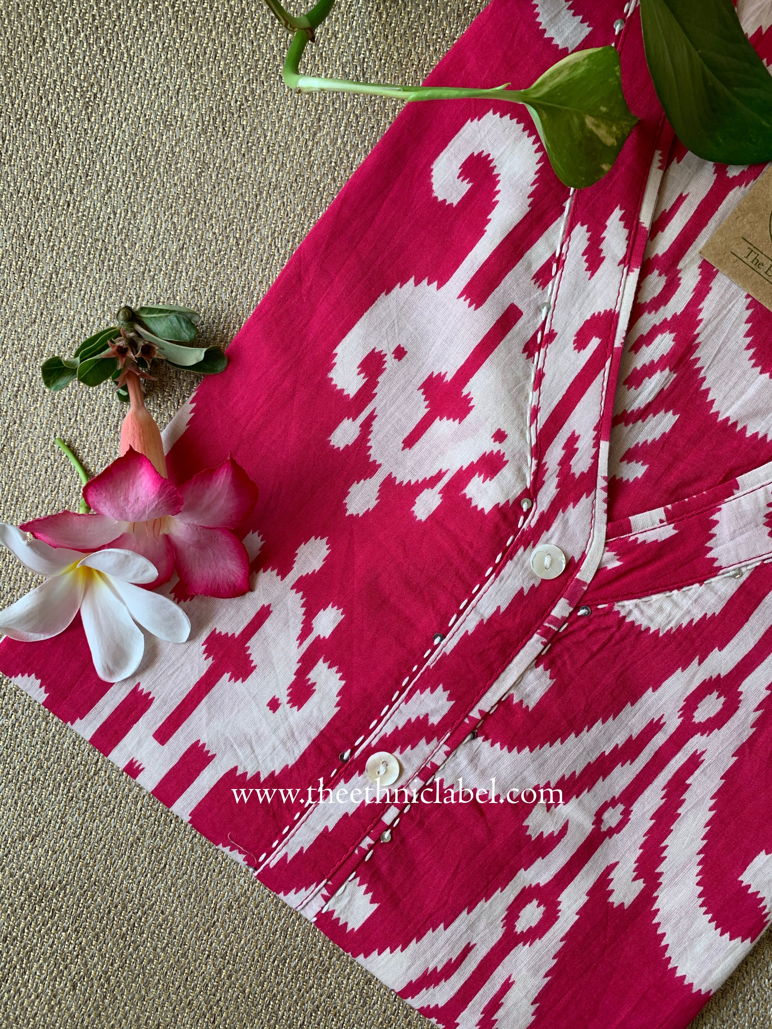 Rajvi Ikat Cotton kurta