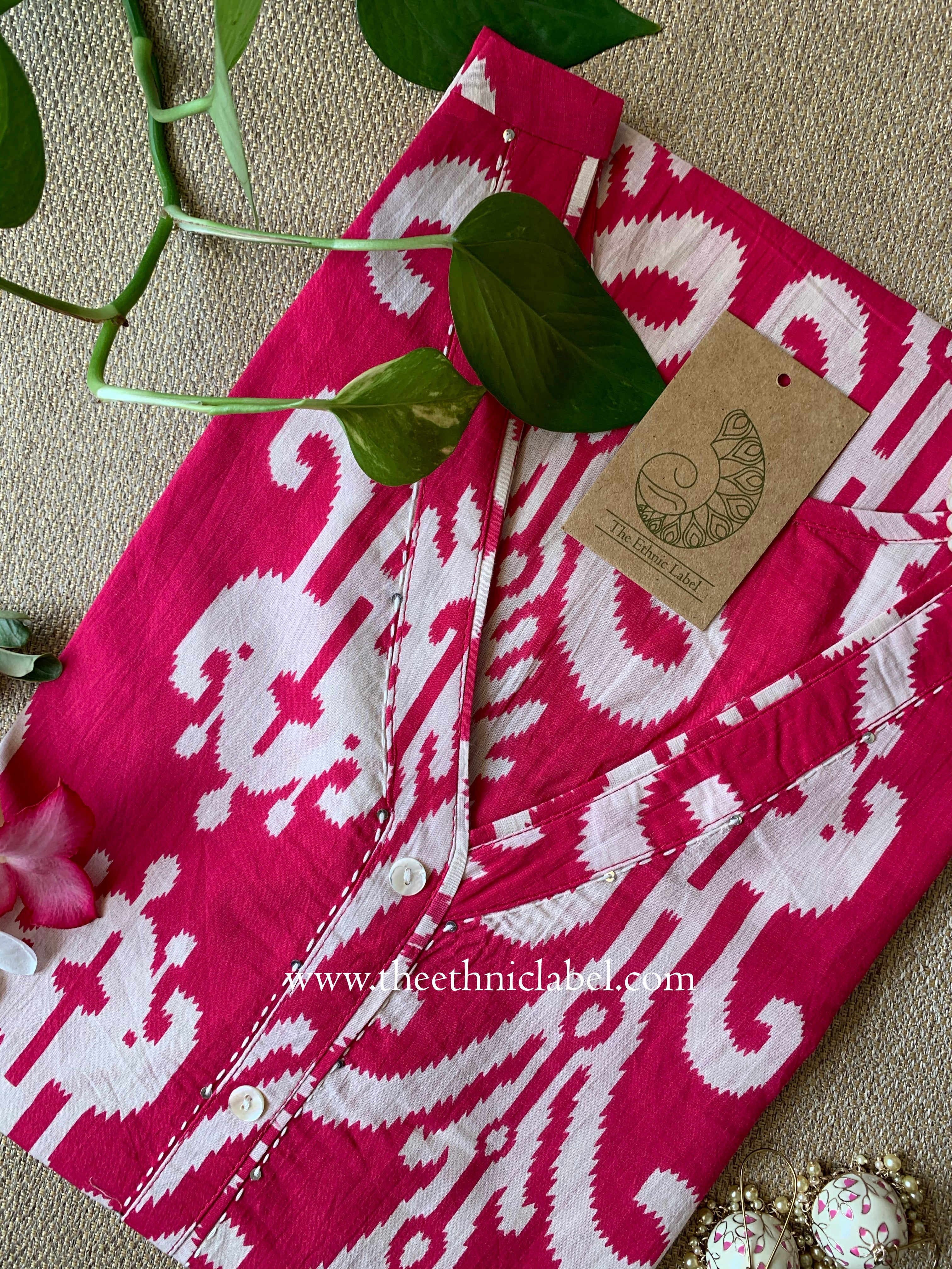 Rajvi Ikat Cotton kurta