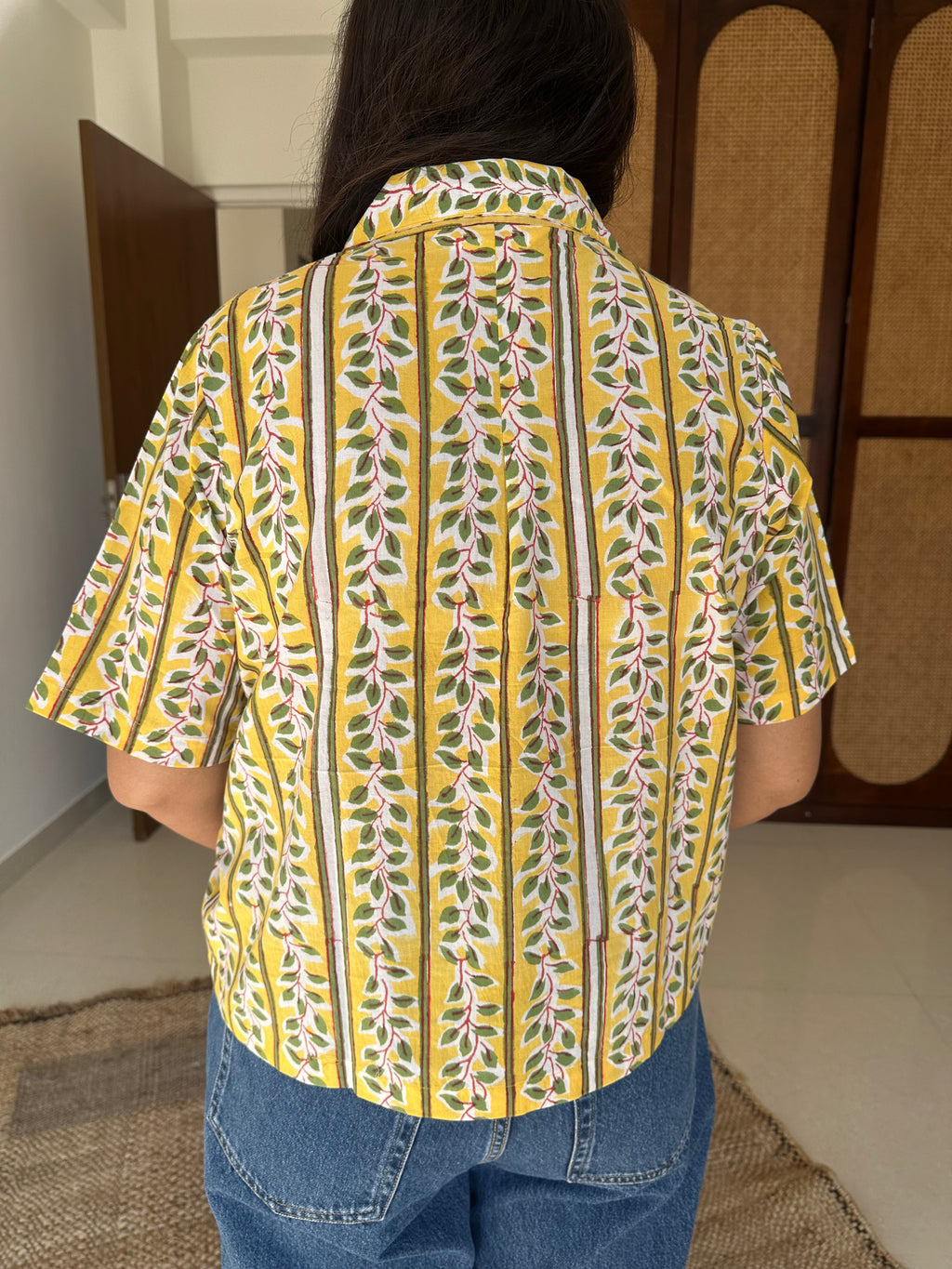 "Phool" Hand Block Printed Cotton Shirt