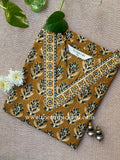 "Gunjal" Hand Block Printed Cotton kurta - XXL
