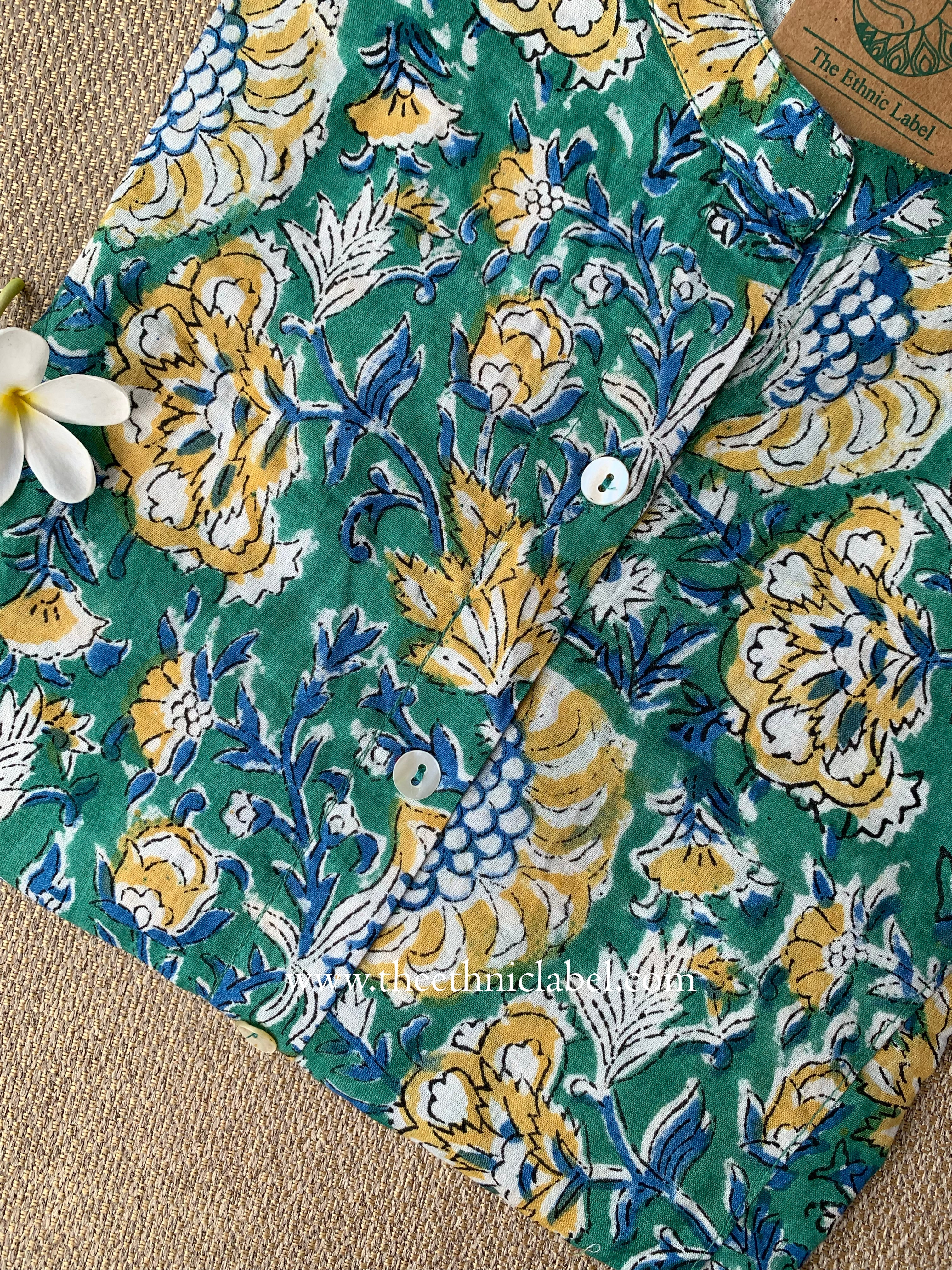 "Mahru" Block Printed Cotton Short kurta