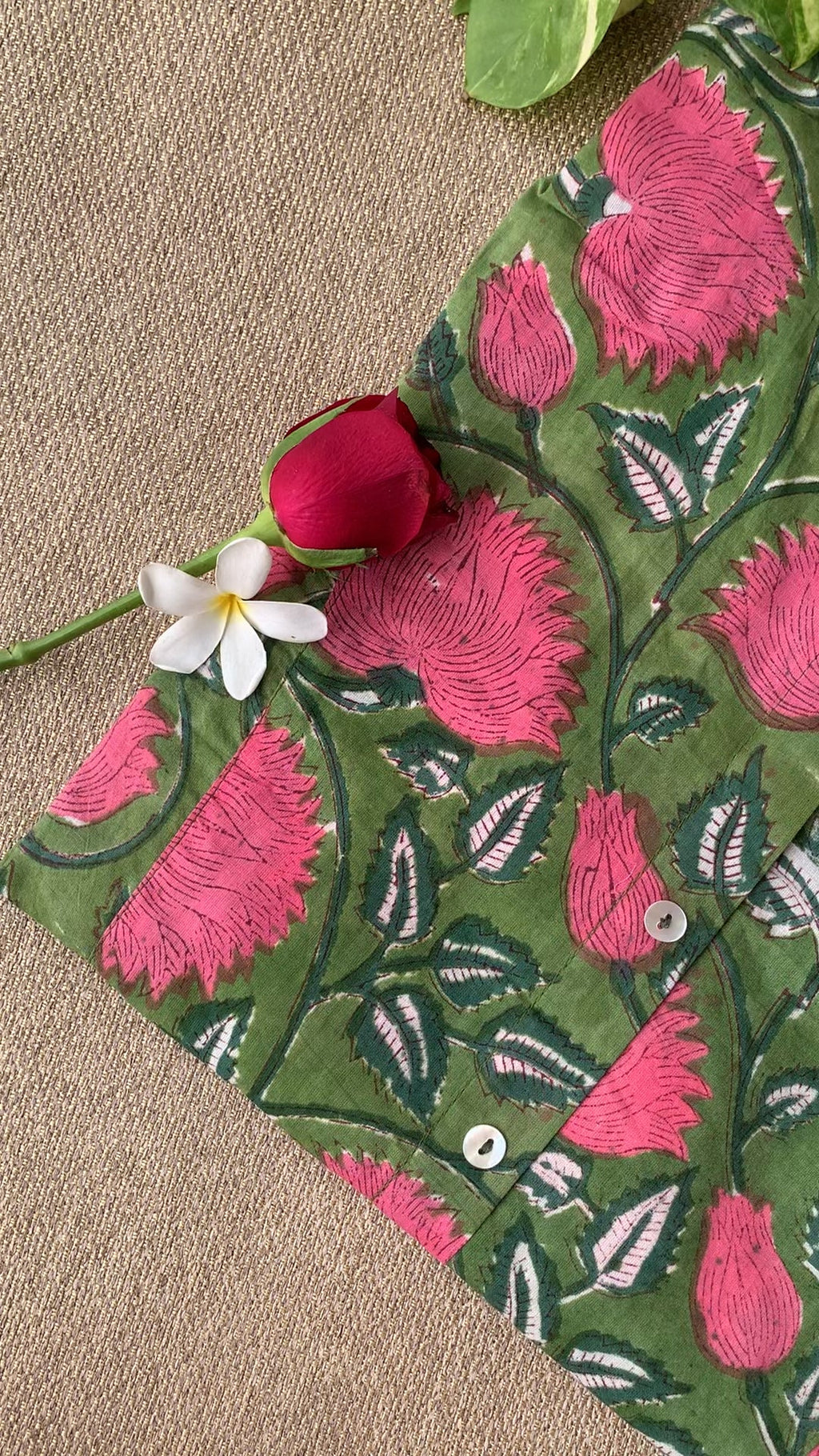 "Lekha" Block Printed Cotton Short kurta