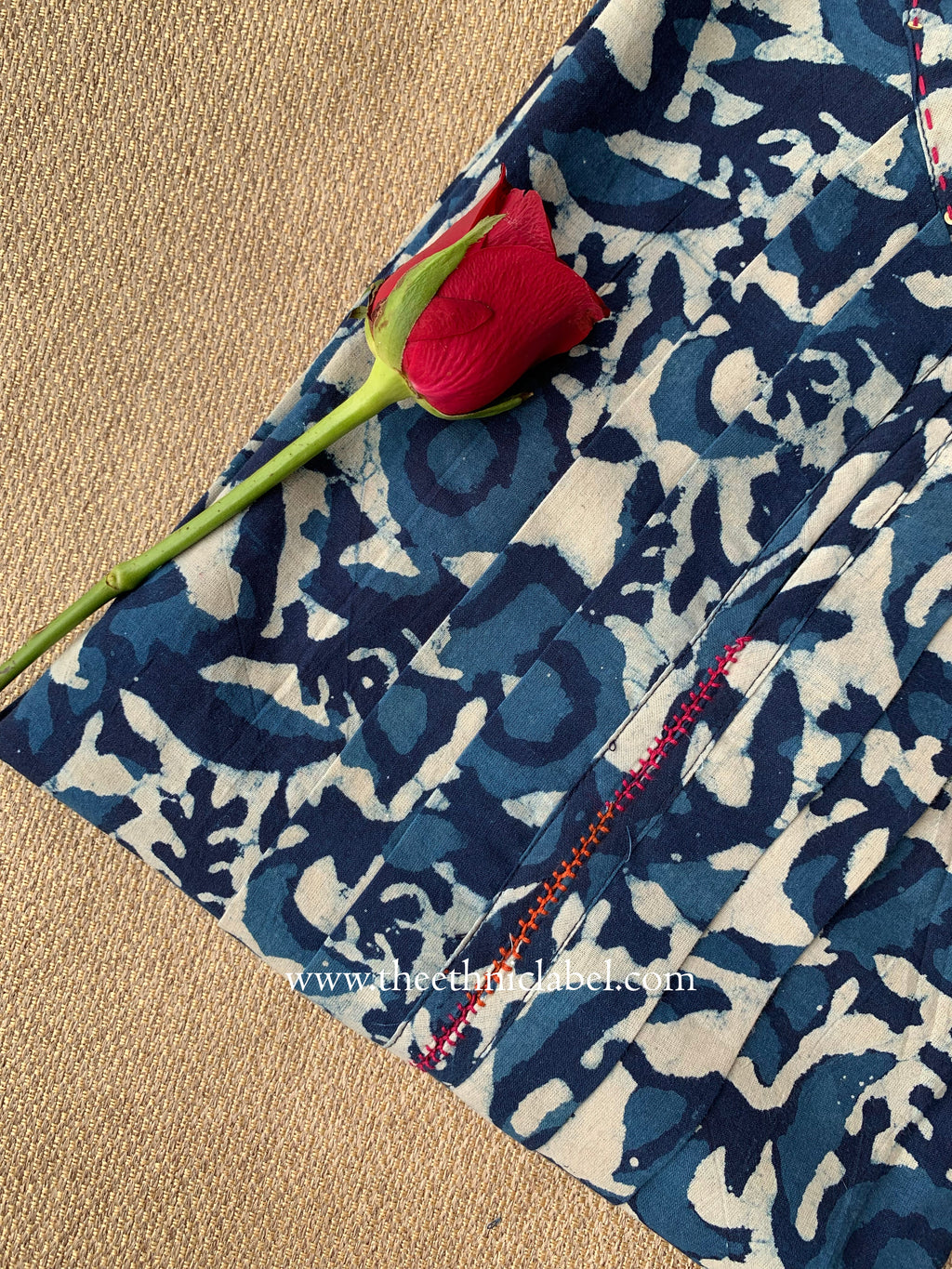 Dabu Block Printed Cotton Short kurta