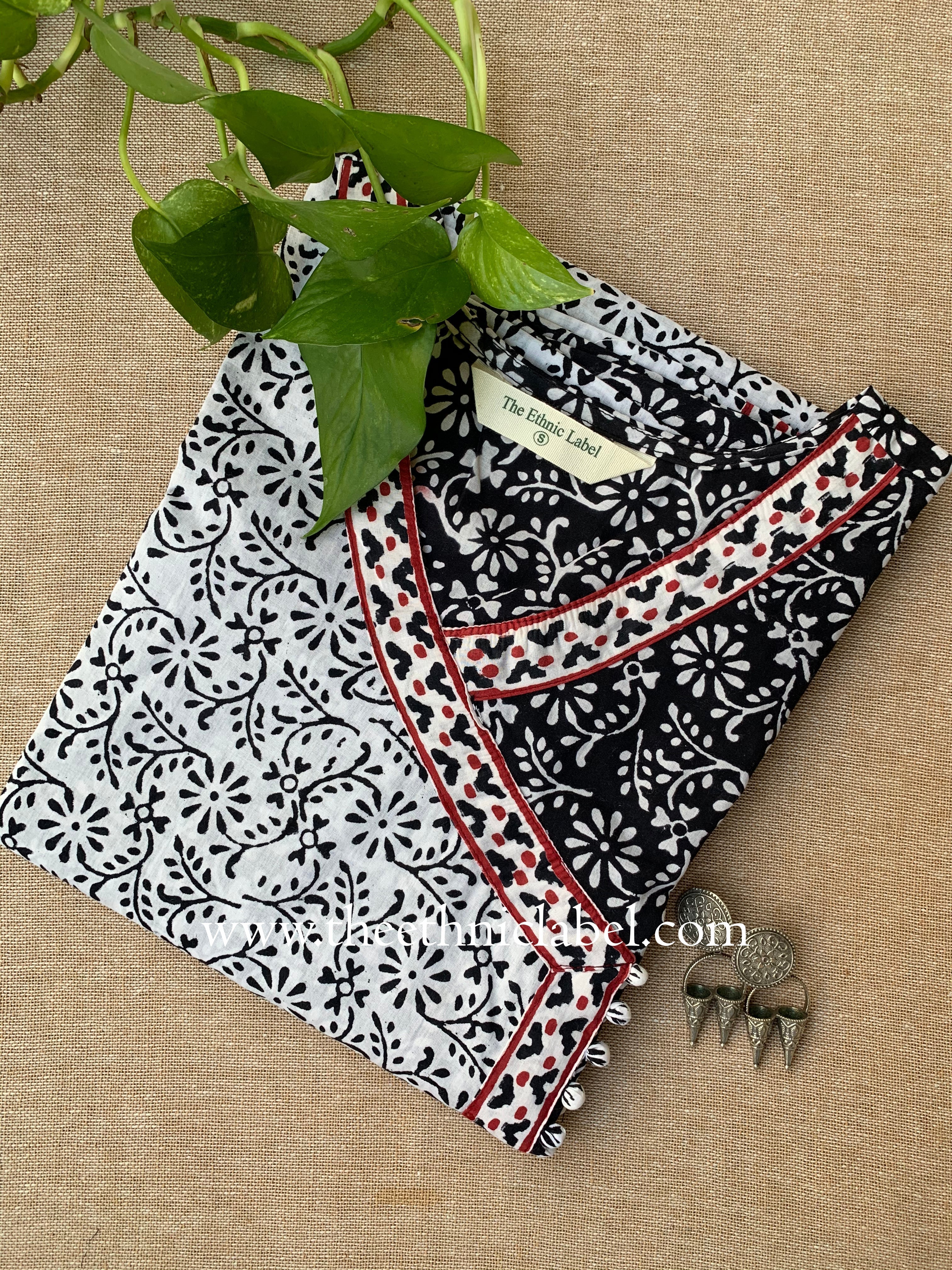 "Jeeya" Hand Block Printed Cotton kurta
