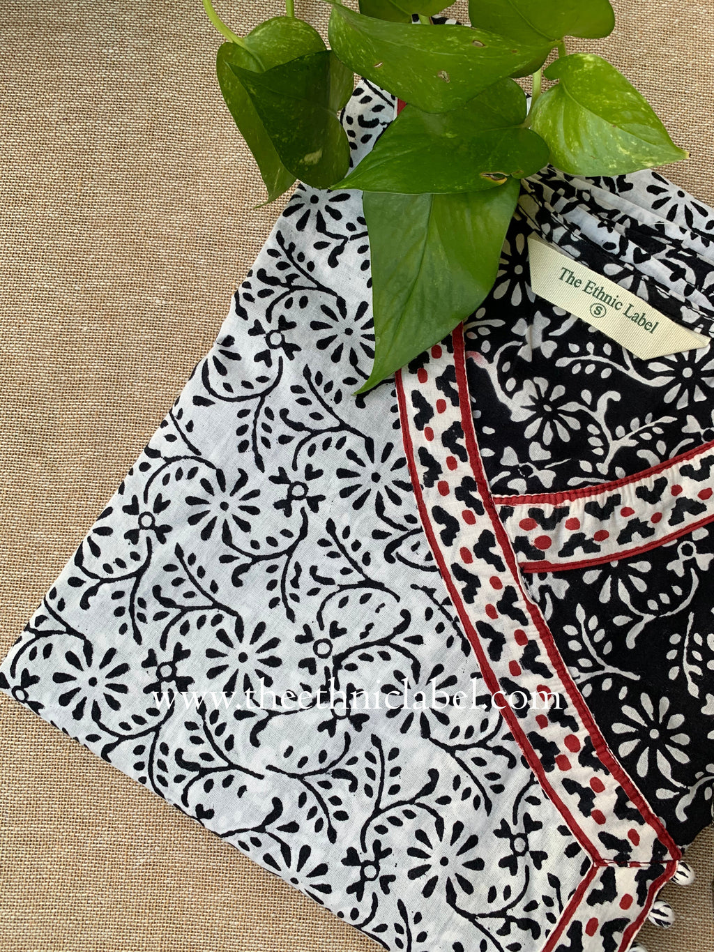 "Jeeya" Hand Block Printed Cotton kurta