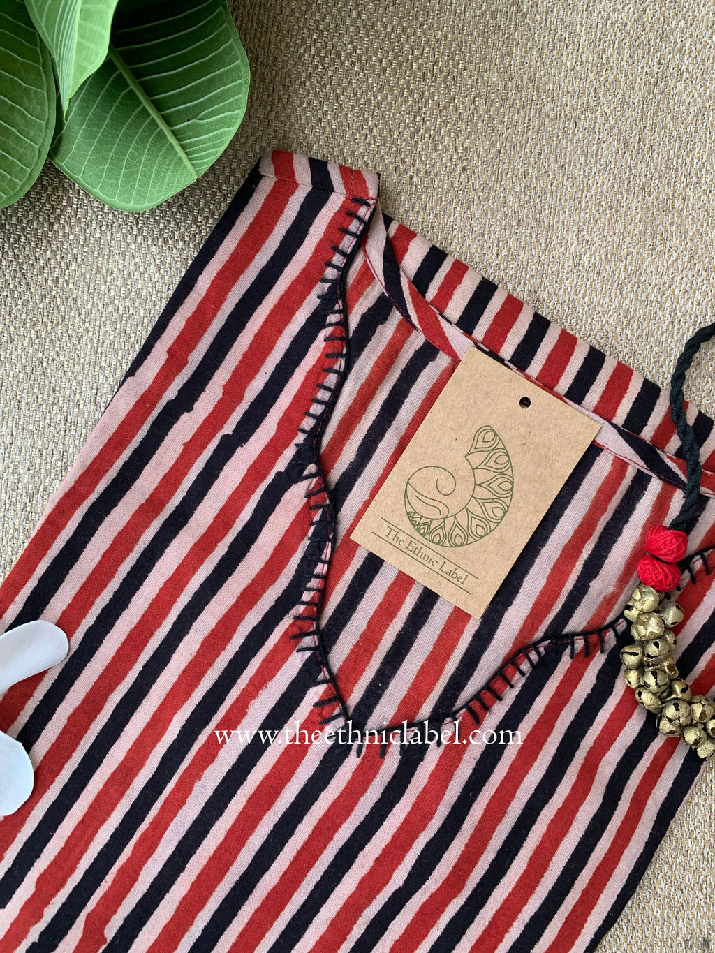 "Raqs" Hand Block Printed Cotton kurta