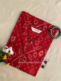 Kala Bandhani Printed Cotton Kurta-  L