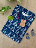 "Mahat" Hand Block Printed Scalloped Cotton kurta