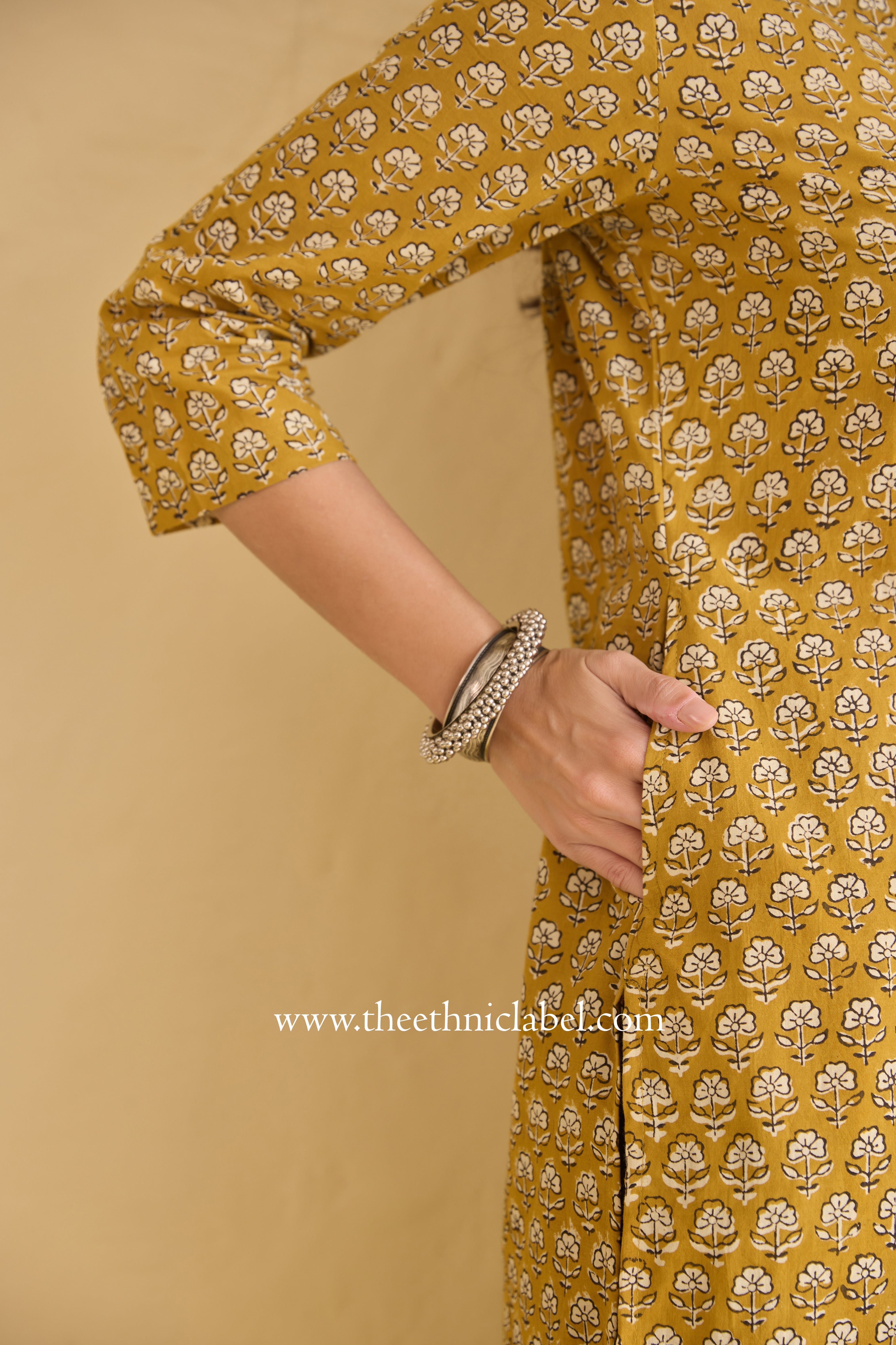 "Mool" Hand Block Printed Cotton kurta
