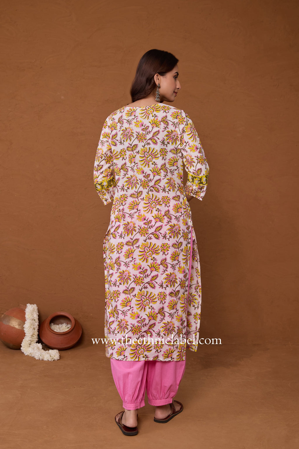 "Yagni" Hand Block Printed Cotton kurta