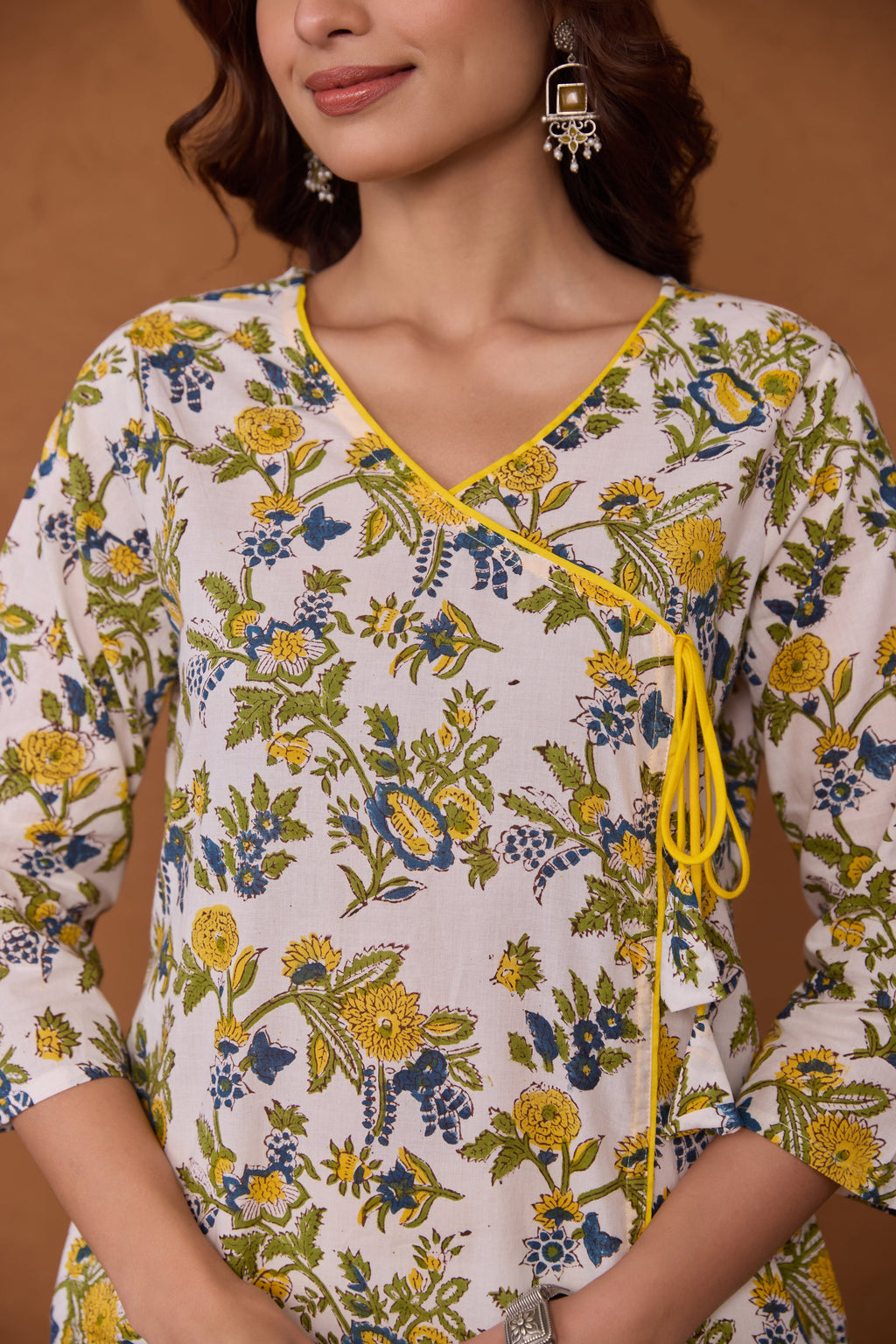 "Arisha" Hand Block Printed Cotton kurta
