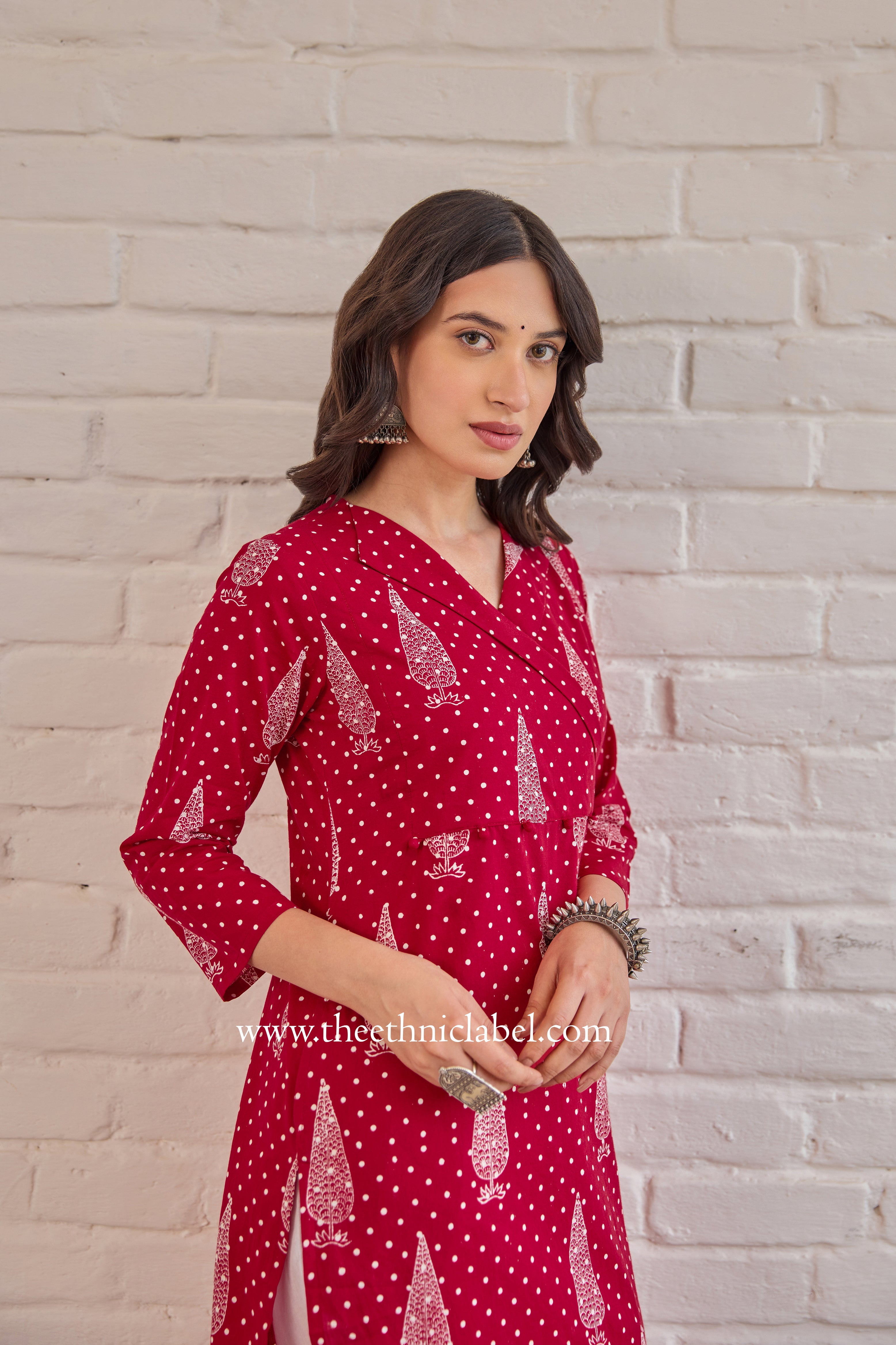 "Rudhira" Hand Block Printed Cotton kurta