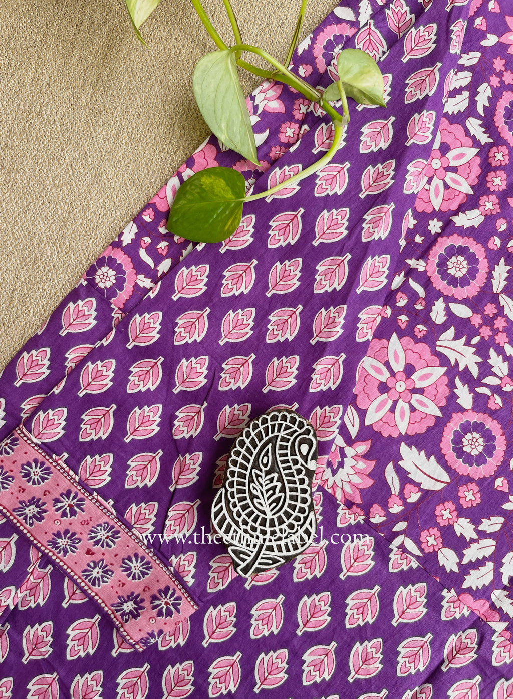 "Noorvy" Jaal Printed Cotton kurta