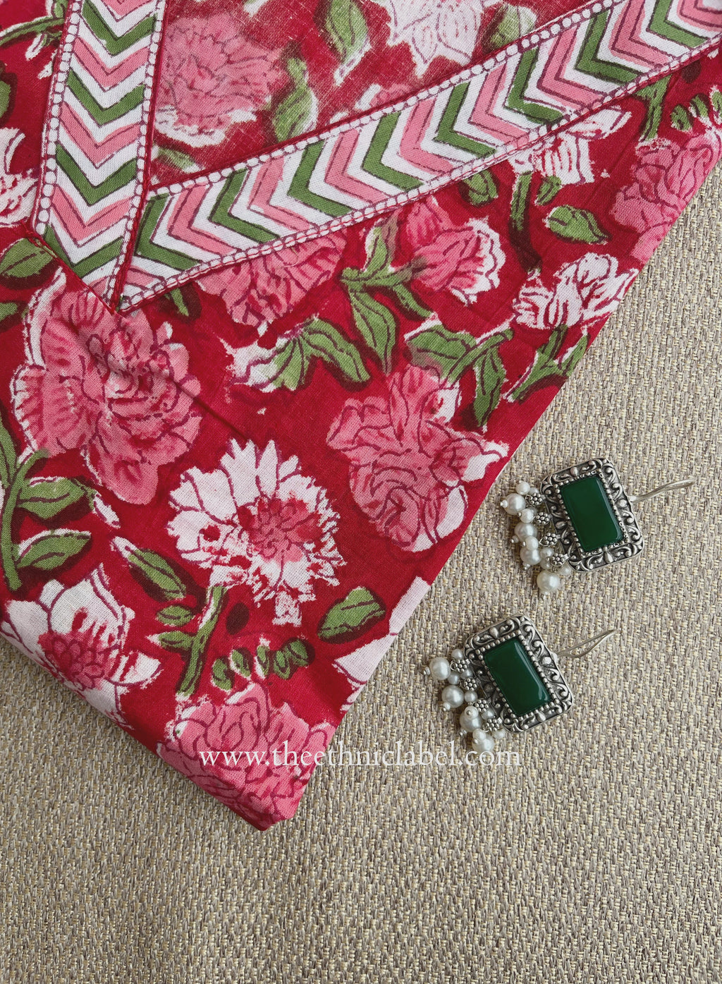 "Vasanti" Hand Block Printed Cotton kurta