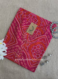 "Ritu" Rani Bandhani Printed Cotton kurta - Big Size