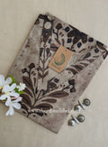 "Heer" Grey Brown Printed Cotton kurta