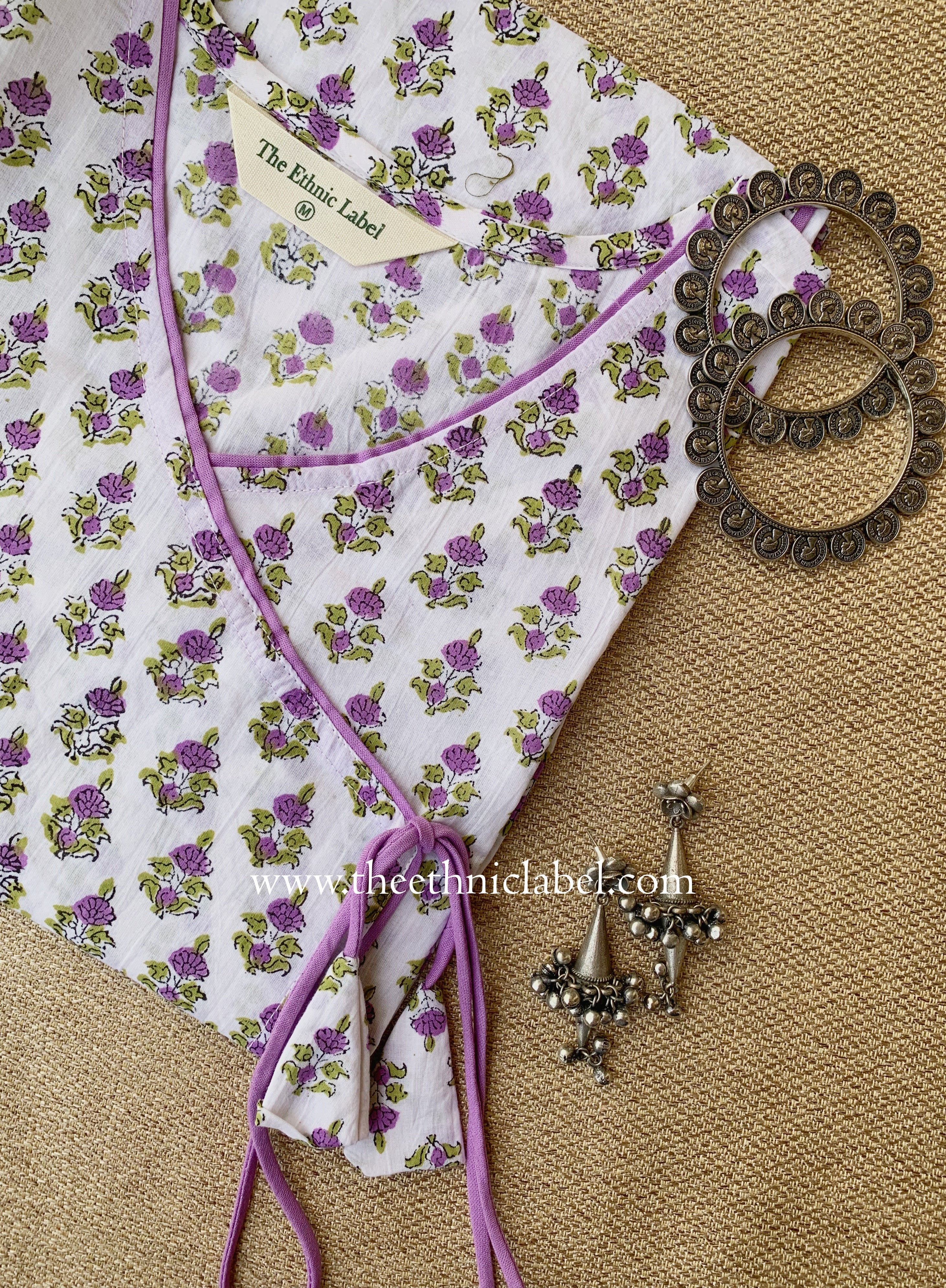 "Palaash" Hand Block Printed Cotton kurta